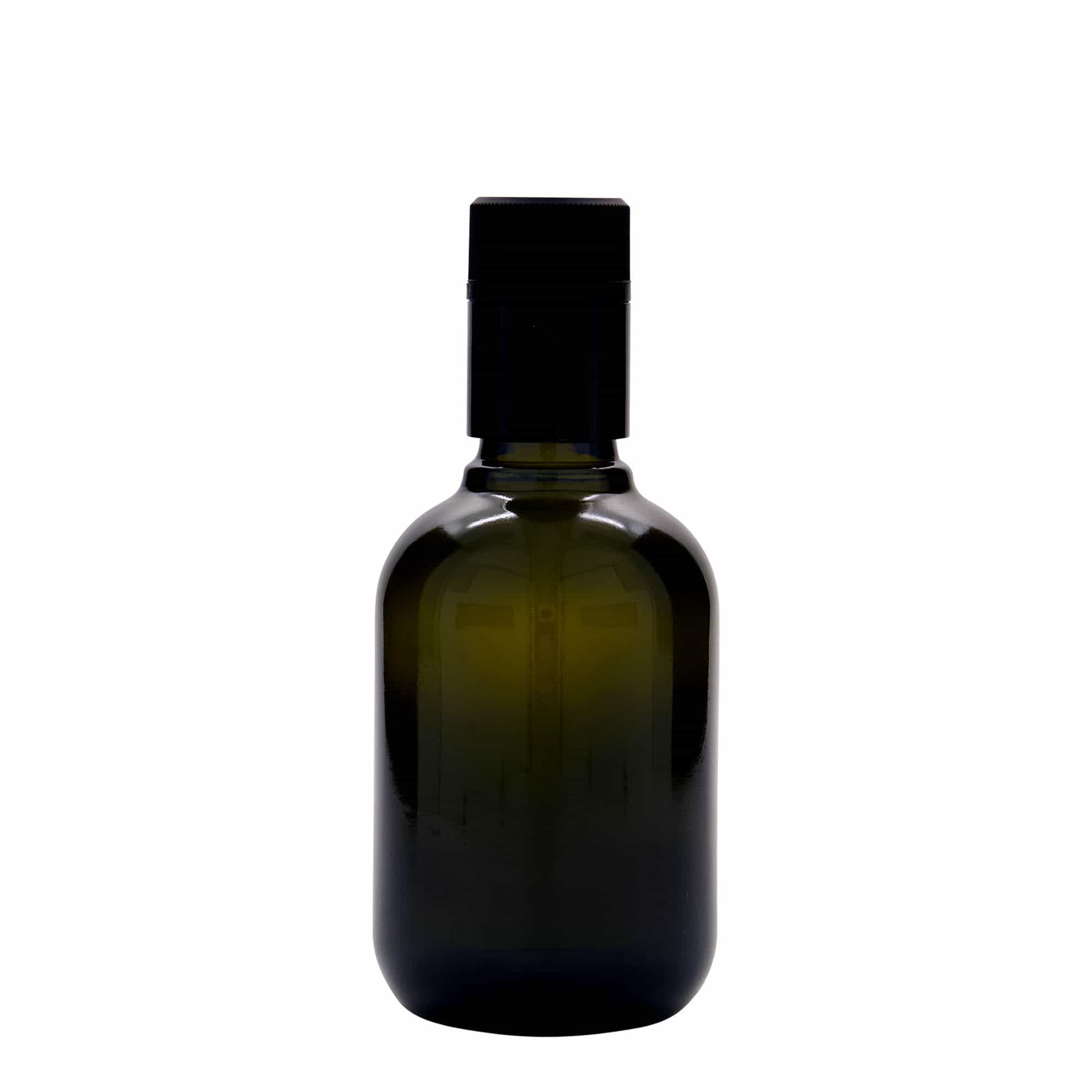 Flaša za sirće/ulje 250 ml 'Biolio', staklo, antikno zelena, otvor: DOP