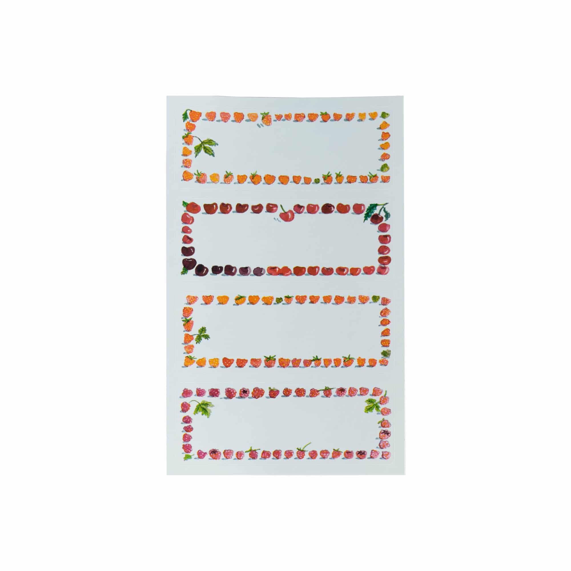 Zweckform etikete 'Voćni okvir', pravougaone, papir, višebojne