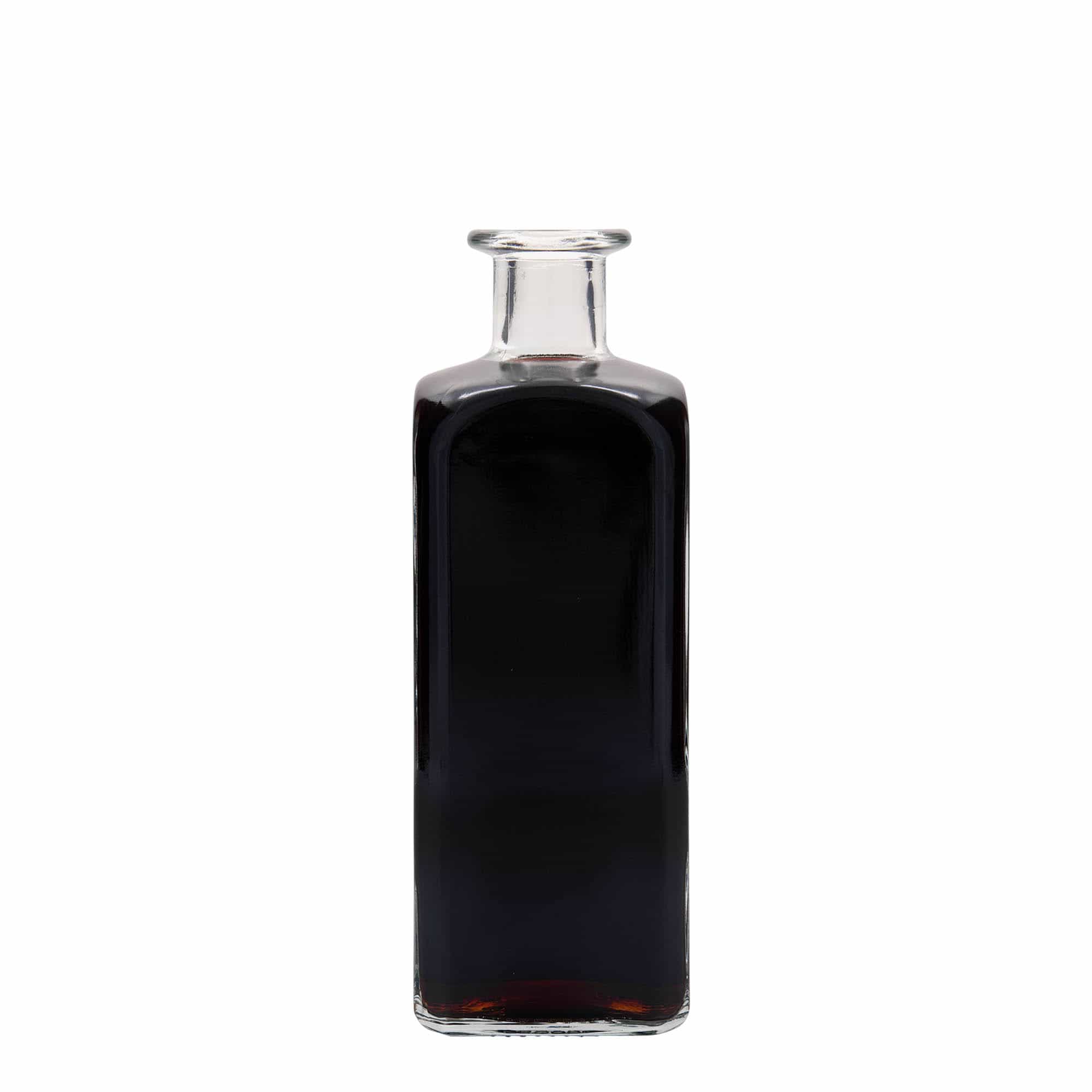 Apotekarska flaša 500 ml Carré, četvrtasto, otvor: Pluto