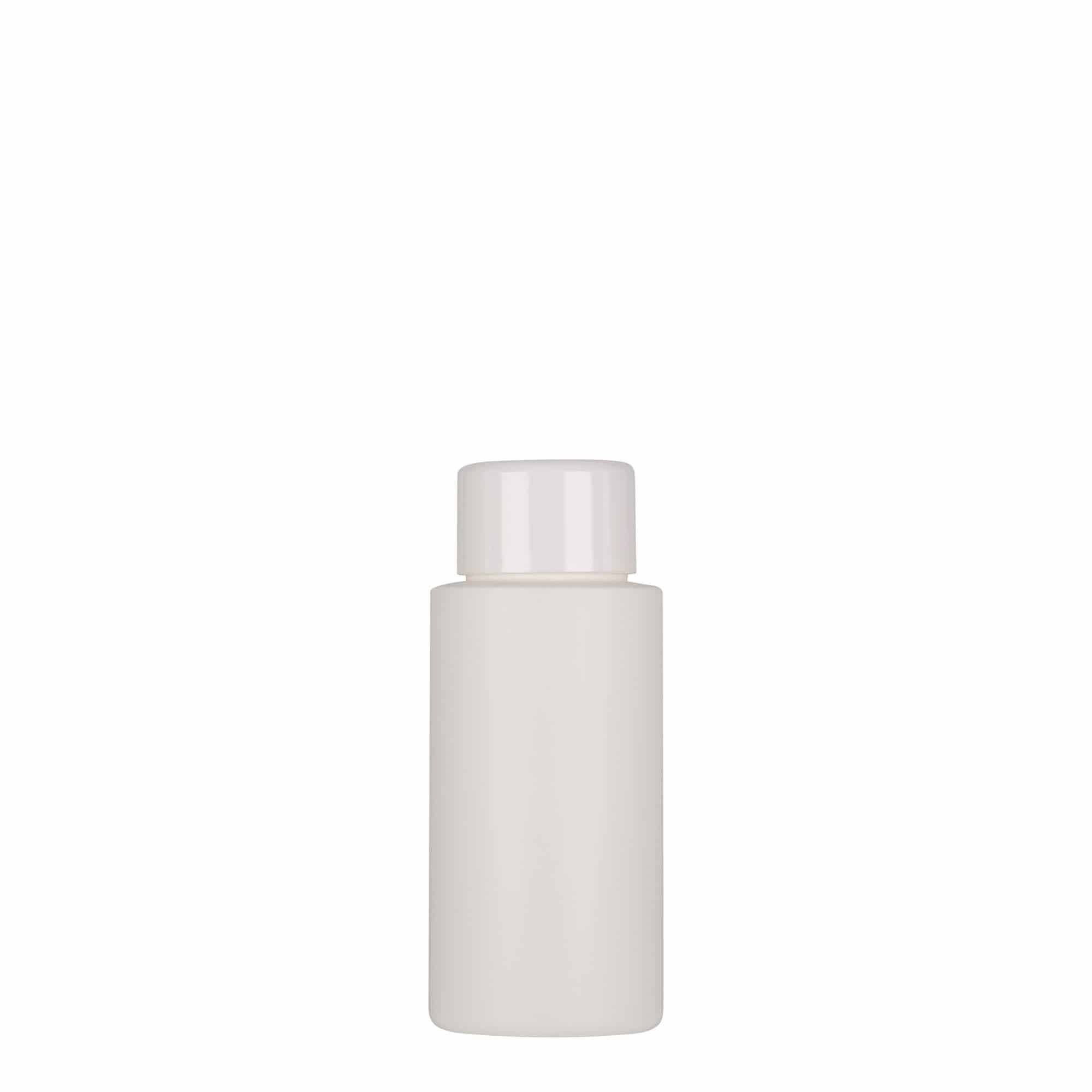 Plastična flaša 50 ml 'Pipe', HDPE, bijela, otvor: GPI 24/410