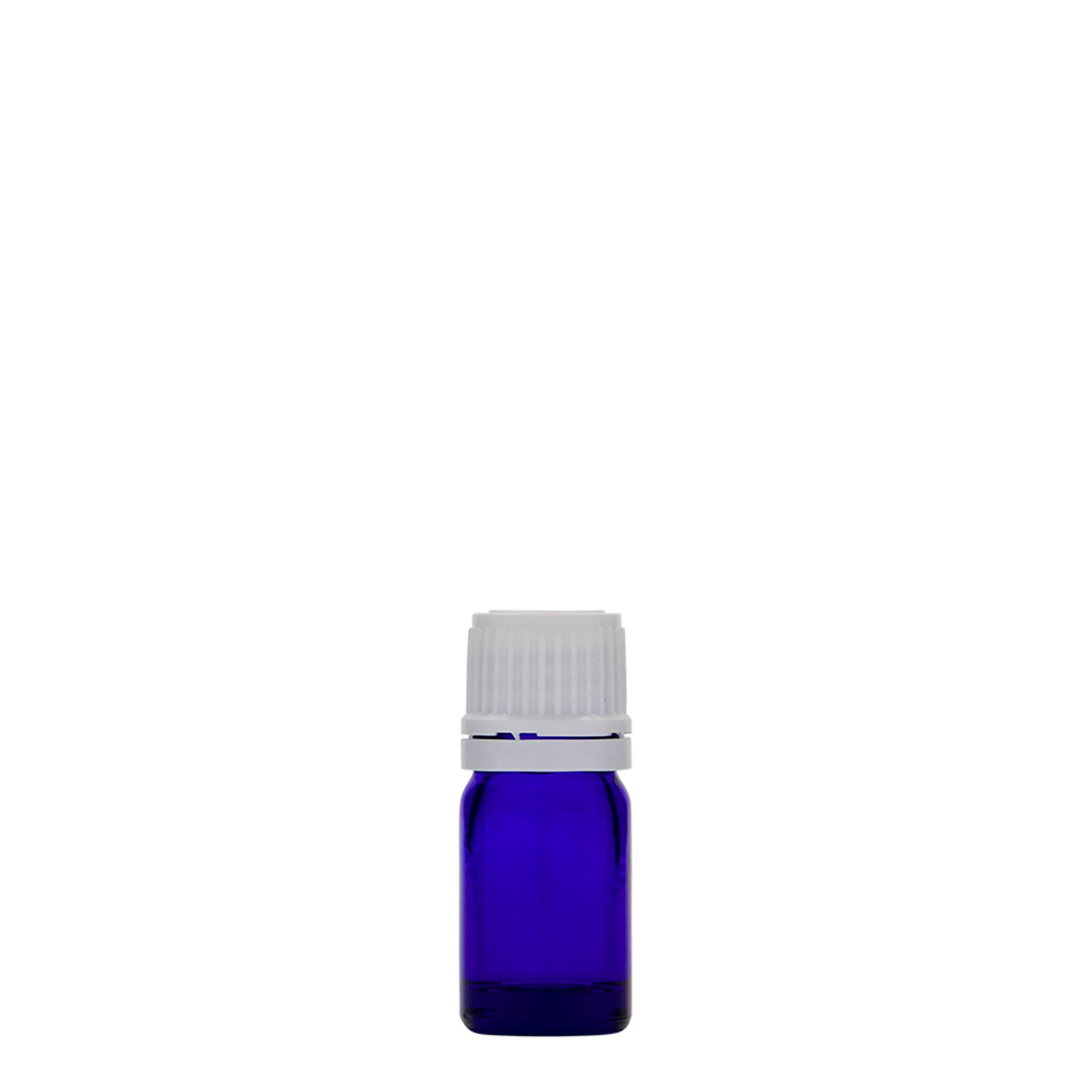 Medicinska flaša 5 ml, staklo, kraljevsko plava, otvor: DIN 18
