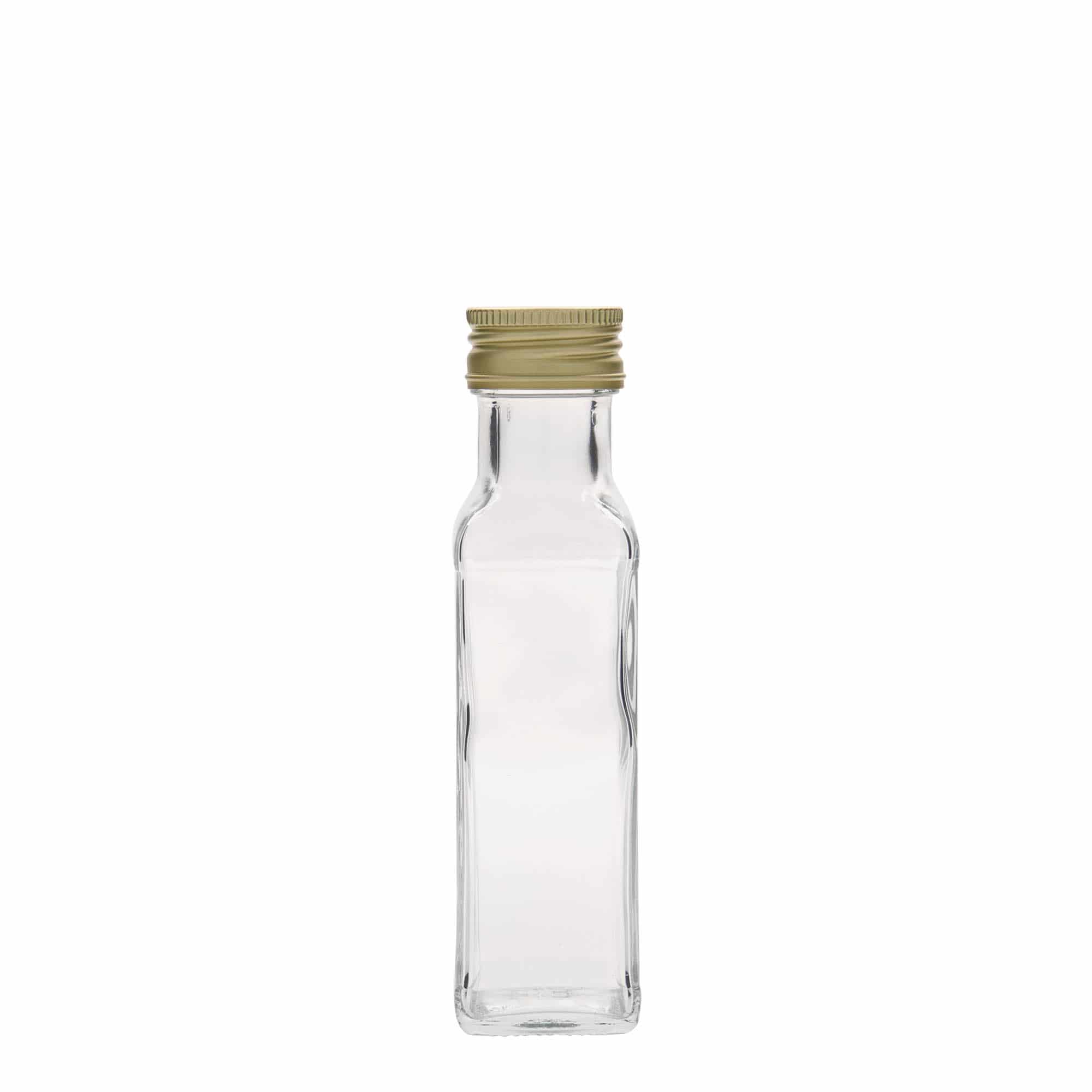 100 ml staklena boca 'Marasca', kvadratna, grlo: PP 31,5