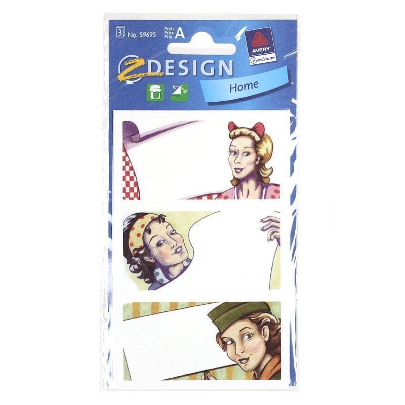 Zweckform etikete 'Pop Art', pravougaone, papir, višebojne