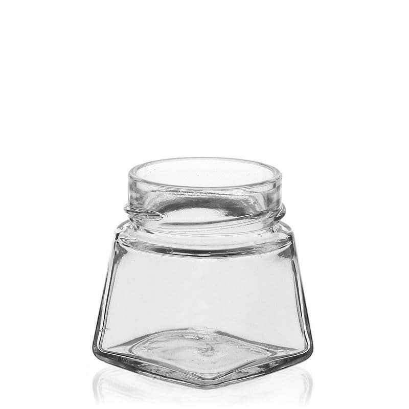 Četverougla staklenka 106 ml 'Luxor', otvor: Deep-Twist-Off (DTO 58) Četverougla staklenka 106 ml 'Luxor', otvor: Deep-Twist-Off (DTO 58)
