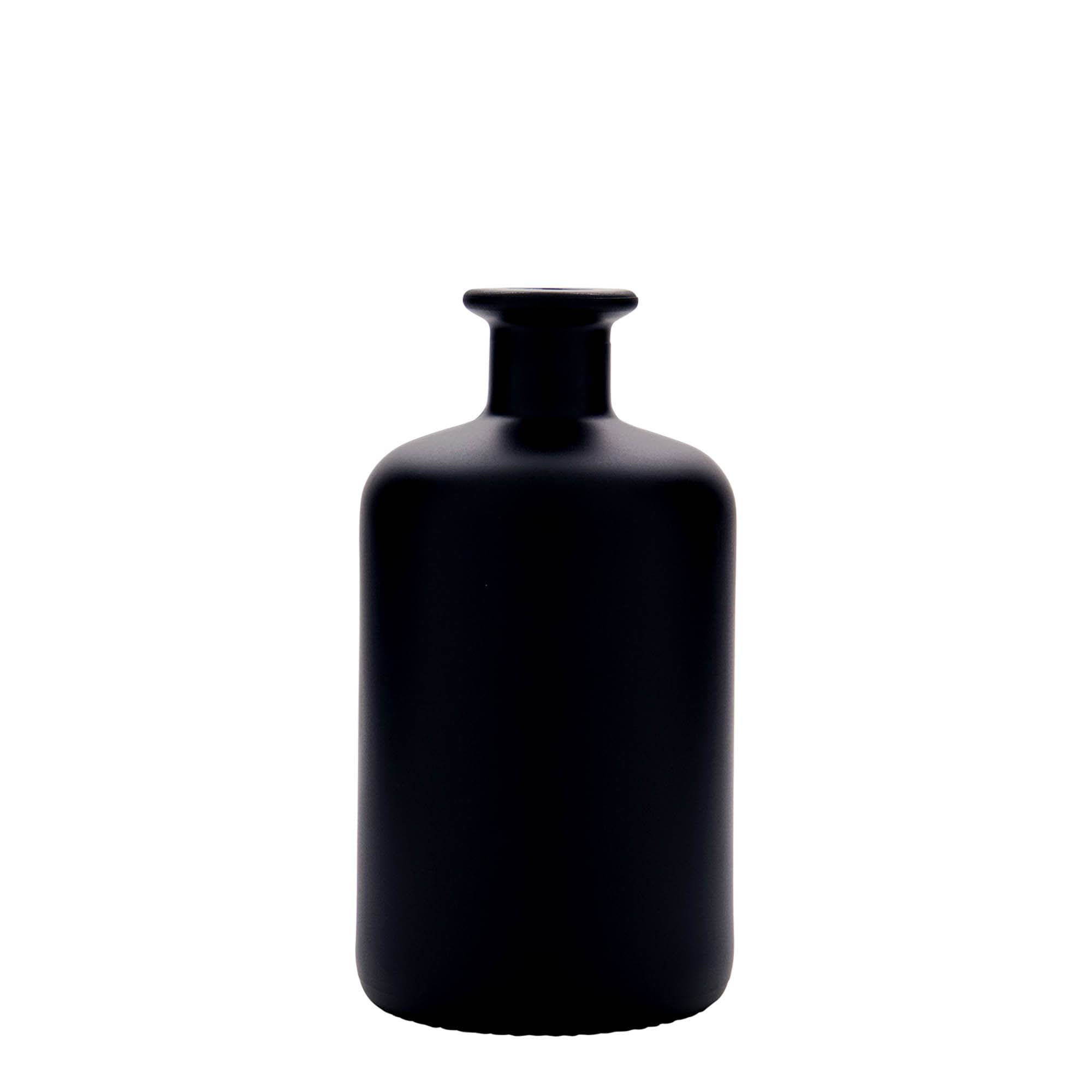 Staklena apotekarska flaša 500 ml, crna, otvor: Pluto Staklena apotekarska flaša 500 ml, crna, otvor: Pluto