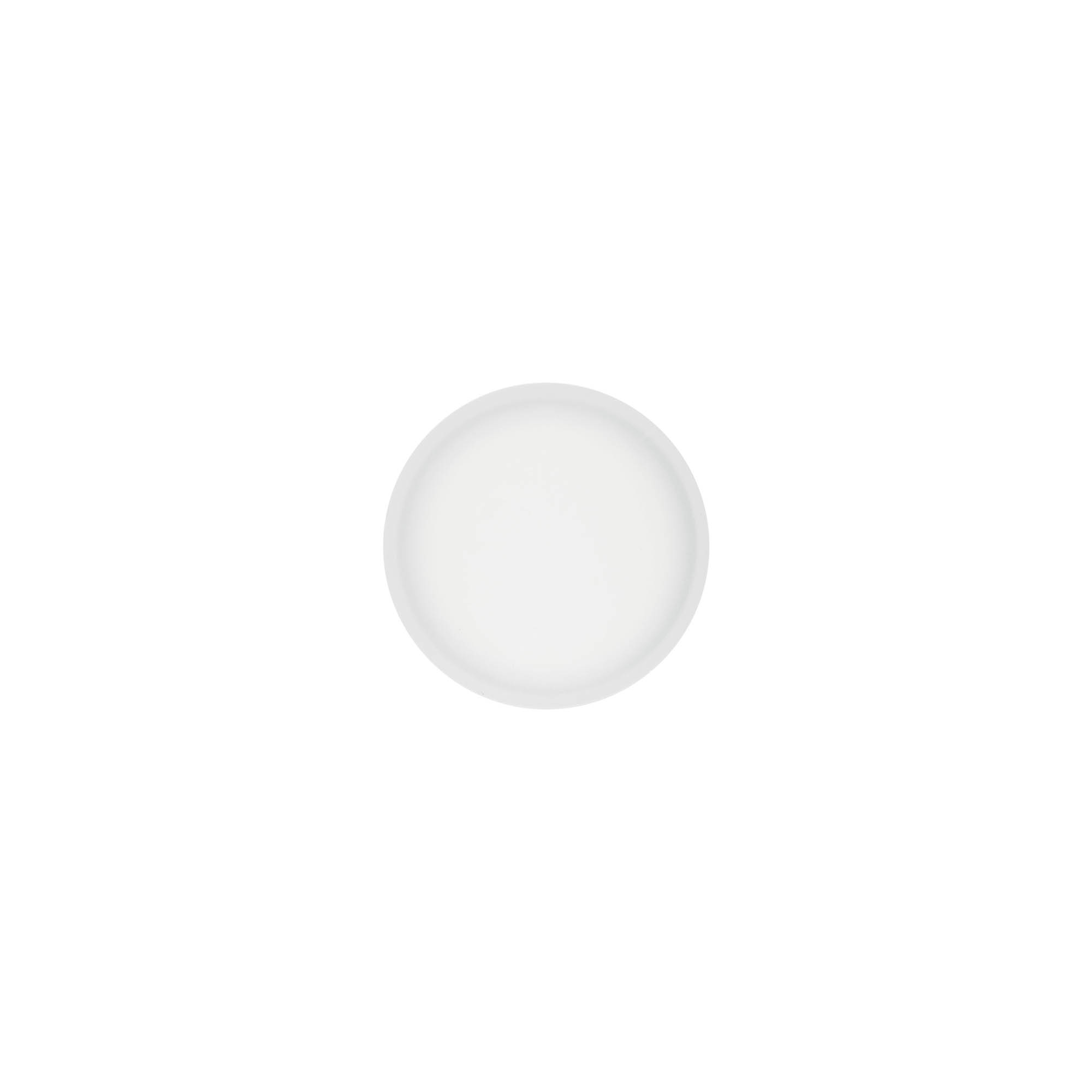Navojni zatvarač 'Clear/Platin Edition', PP plastika, bijela, za otvor: 45/2P