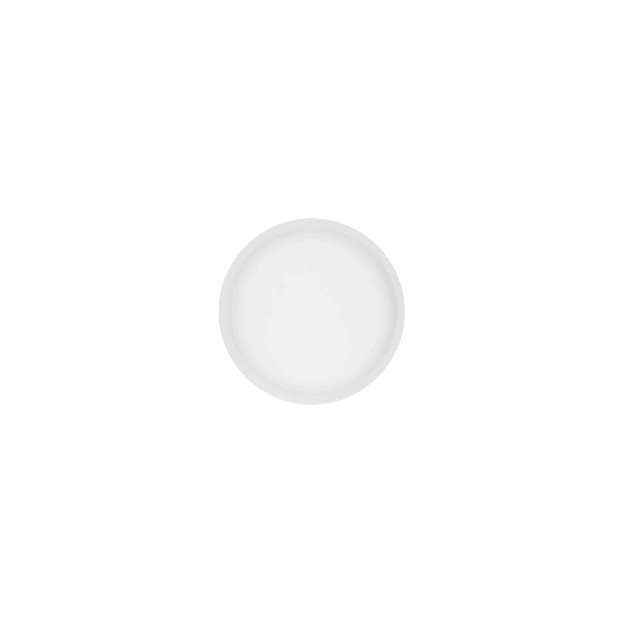 Navojni zatvarač 'Clear/Platin Edition', PP plastika, bijela, za otvor: 45/2P
