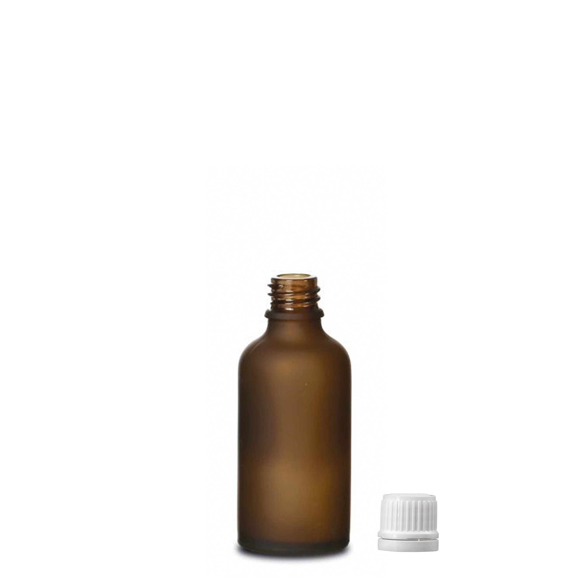 50 ml medicinska bočica, staklena, smeđa matirana, otvor: DIN 18