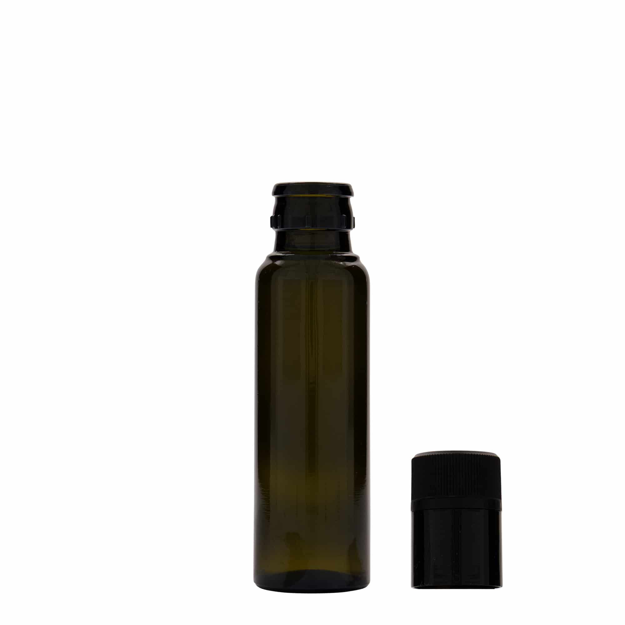 Flaša za sirće/ulje 100 ml 'Willy New', staklo, antikno zelena, otvor: DOP