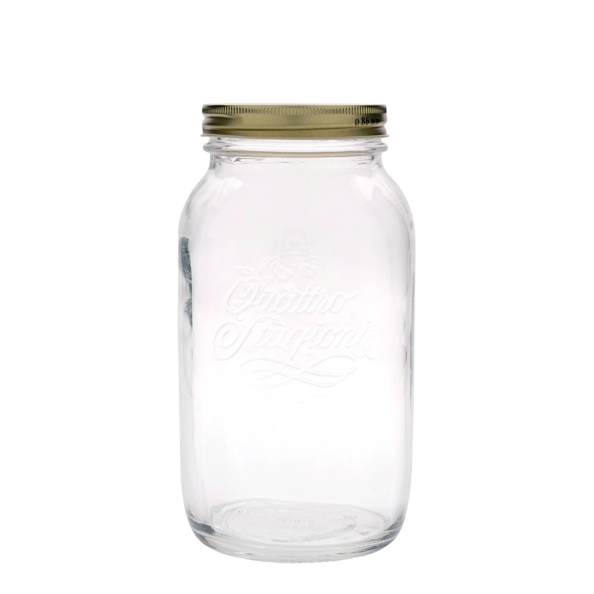 1.500 ml staklena posuda „Quattro Stagioni“, otvor: navojni poklopac
