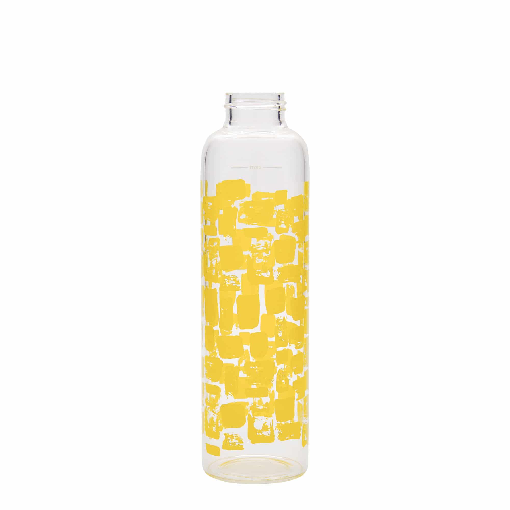 500 ml boca za piće 'Perseus - Žuti pravougaonici', otvor: navojni zatvarač