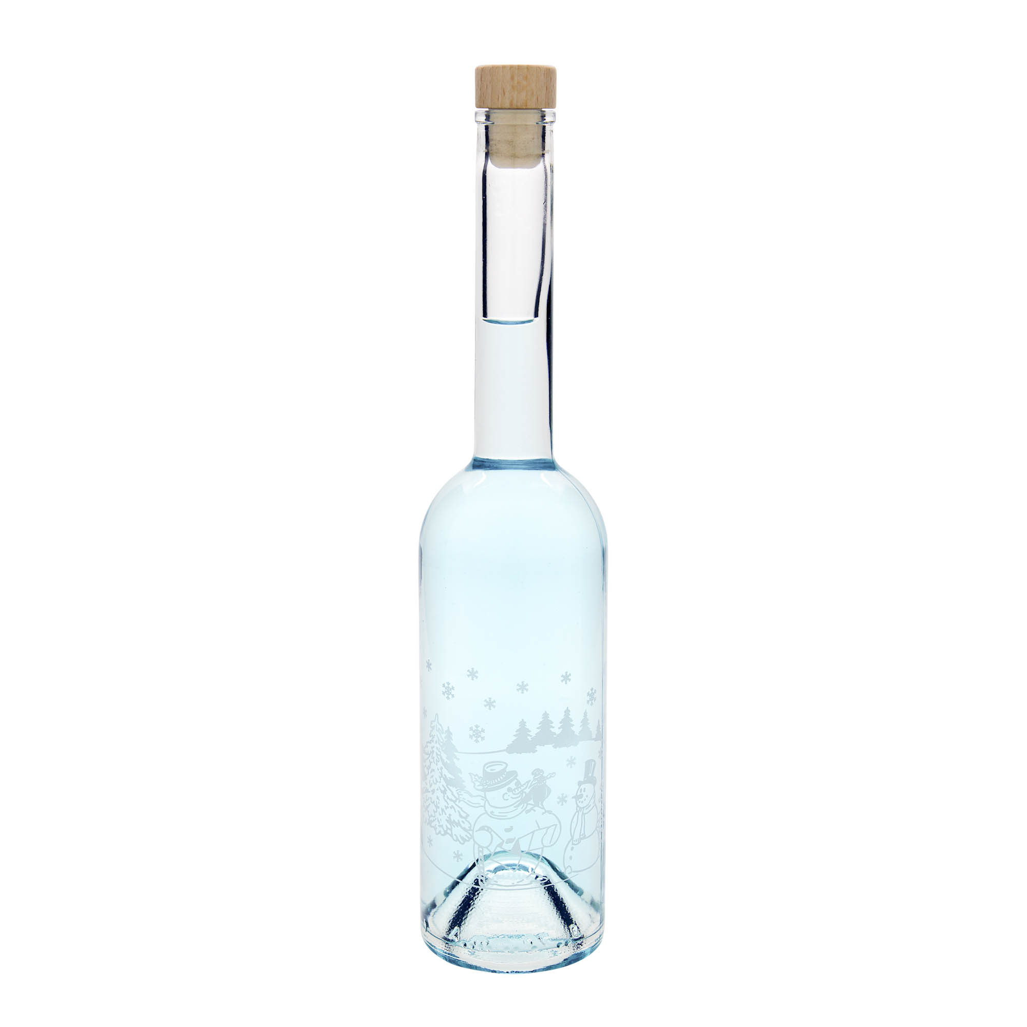 500 ml staklena boca 'Opera', motiv: boca Snješka, grlo: čep