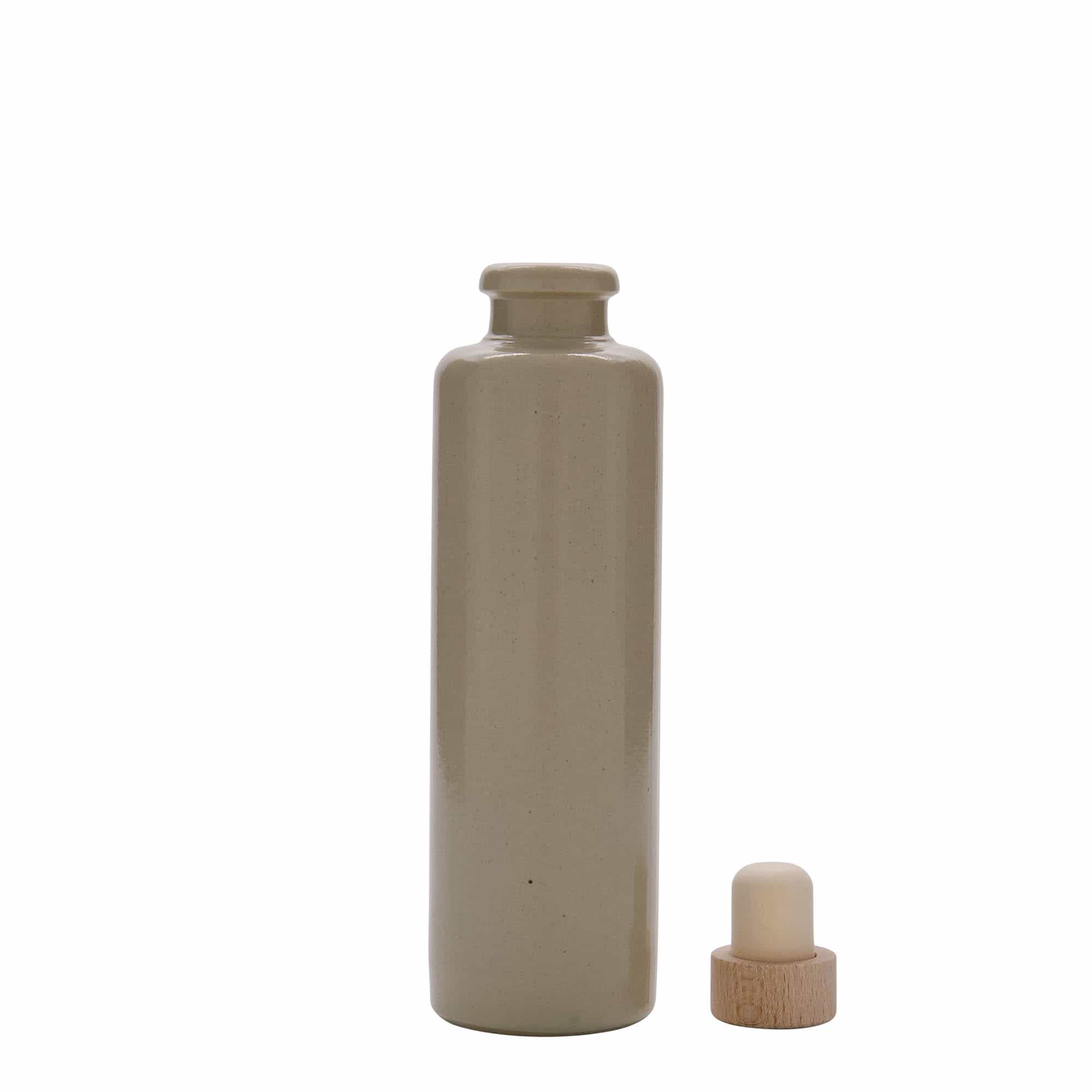Glineni vrč 200 ml, keramika, bež, otvor: Pluto