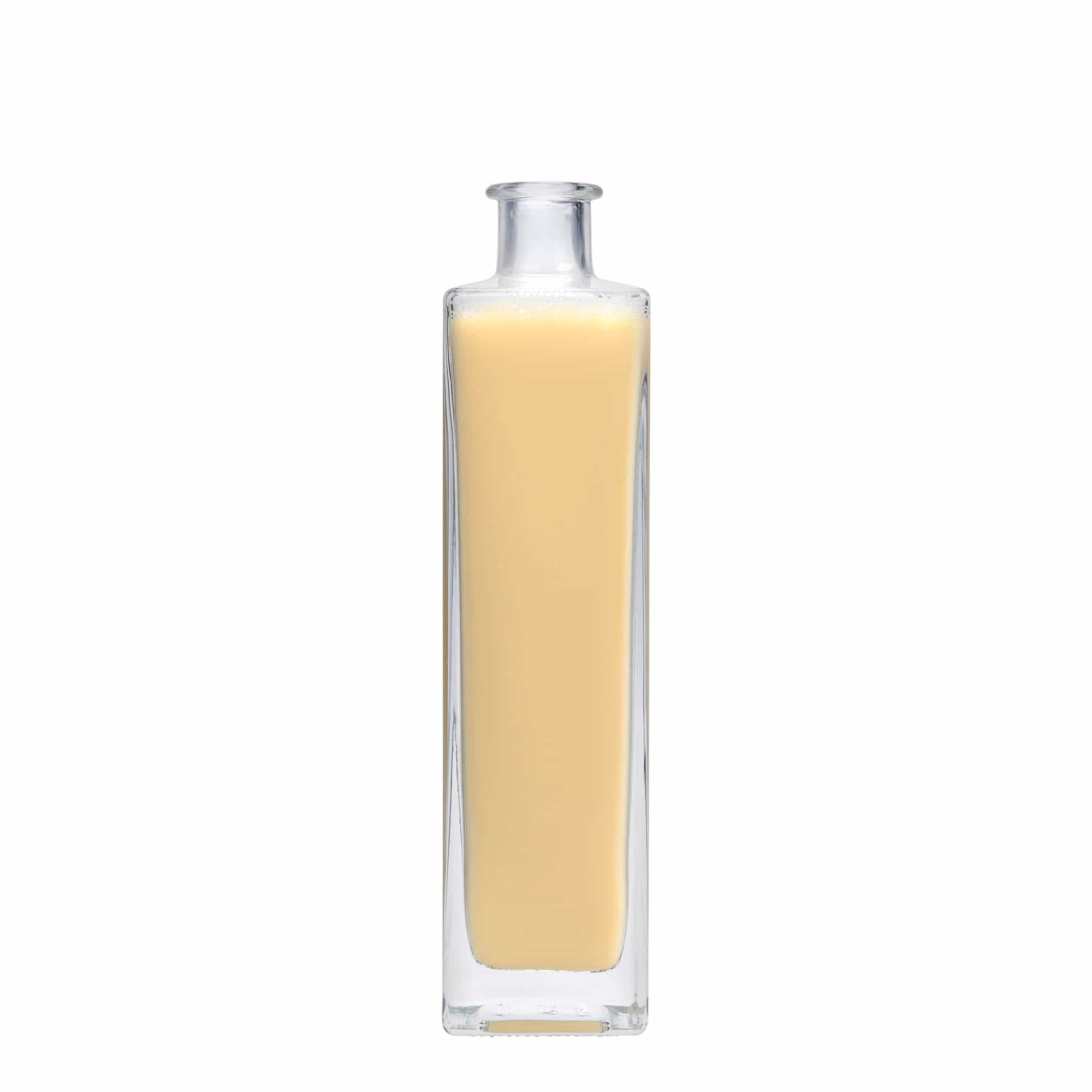 500 ml staklena boca 'Rafaello', kvadratna, grlo: čep