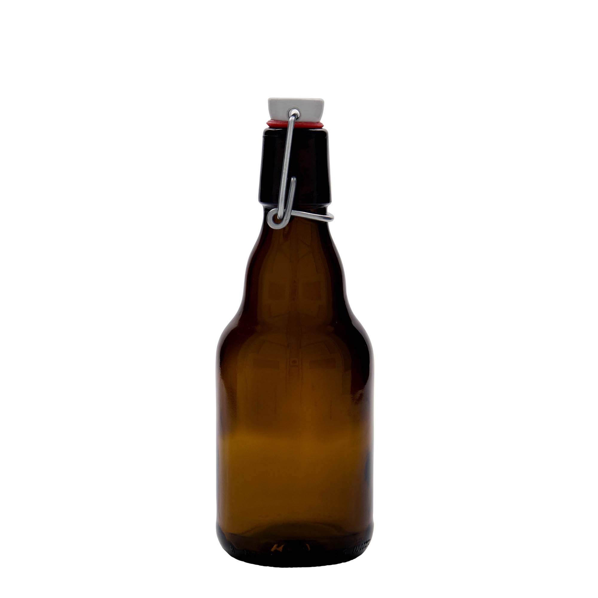 330 ml boca piva „Steinie“, staklo, smeđa, otvor: zatvarač s kopčom
