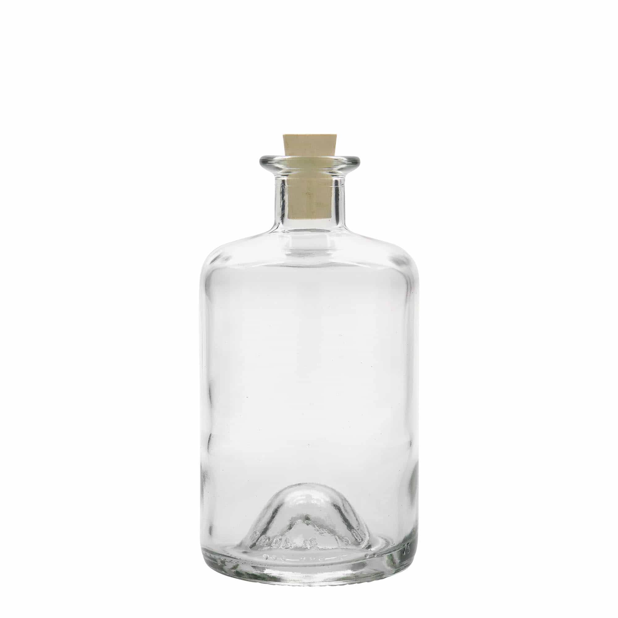 Staklena apotekarska flaša 500 ml, otvor: Pluto
