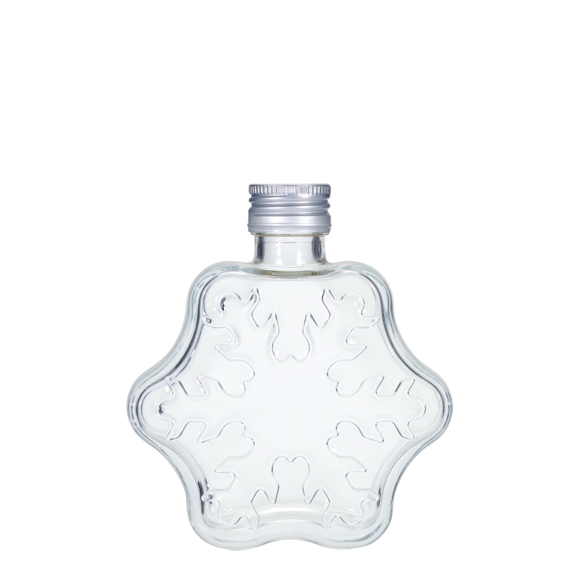 200 ml staklena boca 'Snježna pahulja', grlo: PP 28