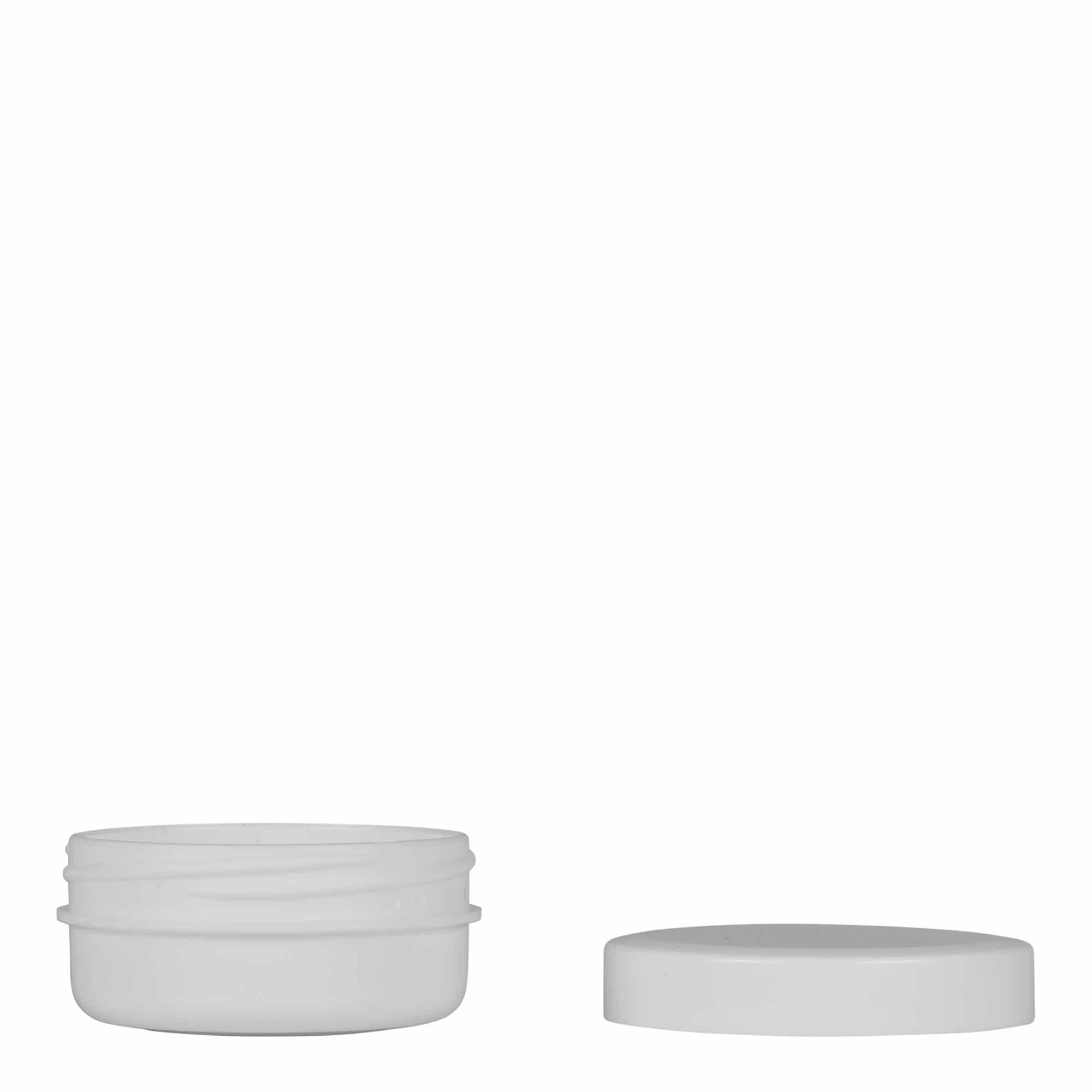 12 ml plastična posuda „White Line“, PP, bijela, otvor: navojni zatvarač