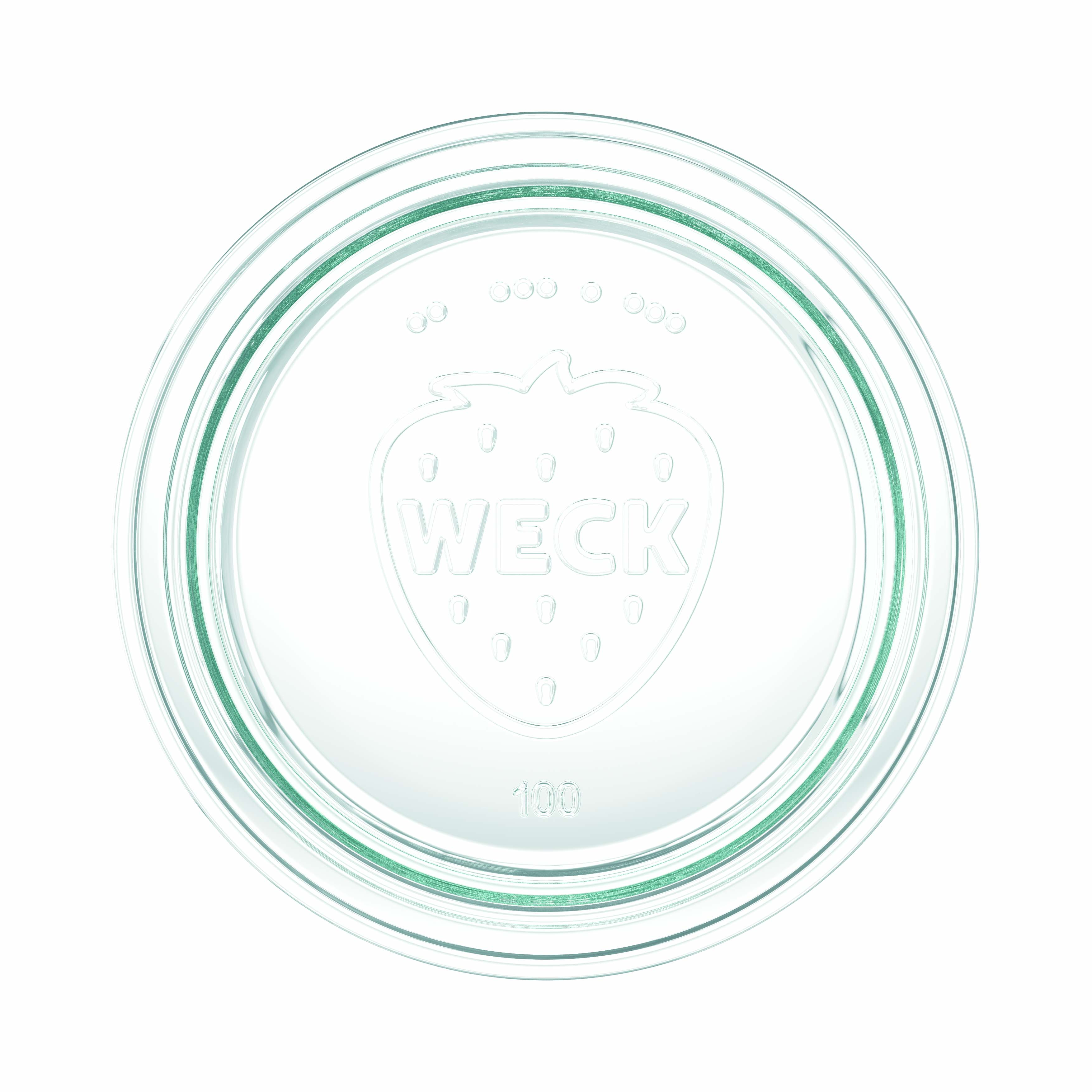 6x 580 ml WECK staklenka za preokretanje sa staklenim poklopcem RR 100