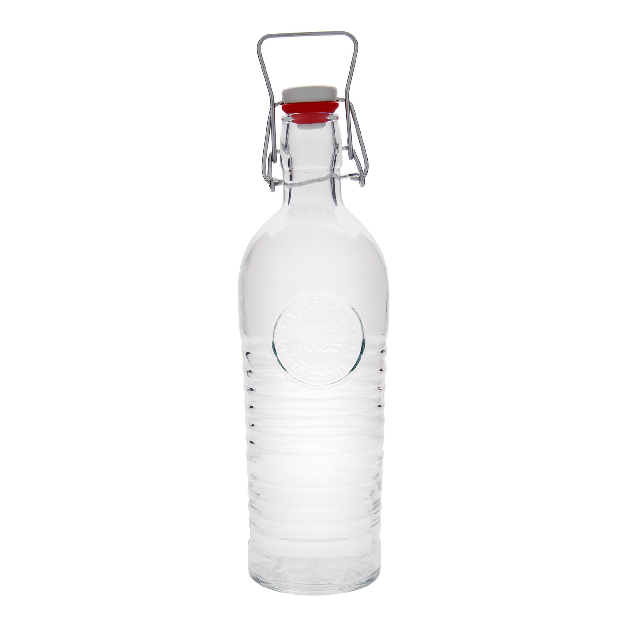 1.200 ml staklena boca 'Officina 1825', grlo: zatvarač s kopčom 1.200 ml staklena boca 'Officina 1825', grlo: zatvarač s kopčom