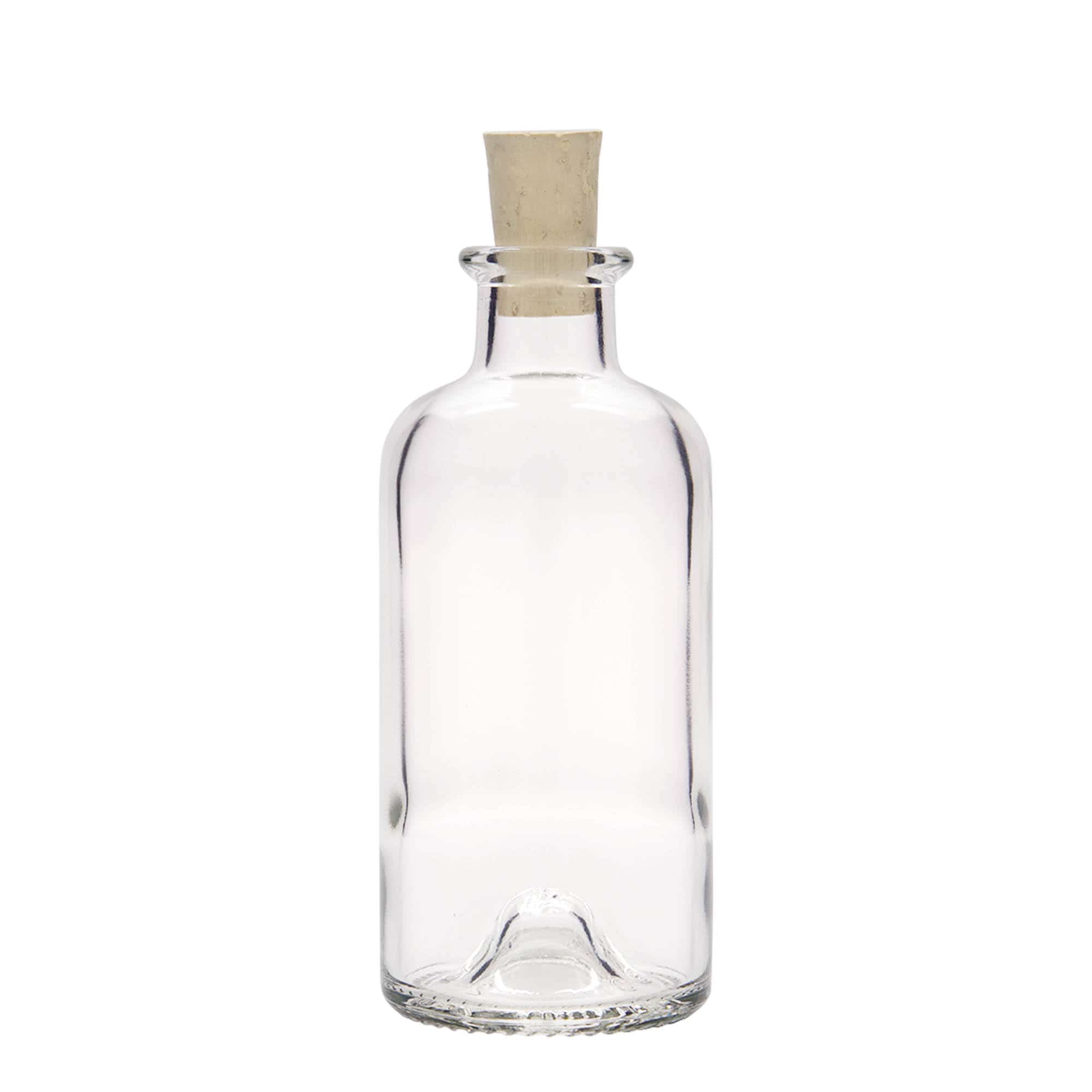 Staklena apotekarska flaša 200 ml, otvor: Pluto
