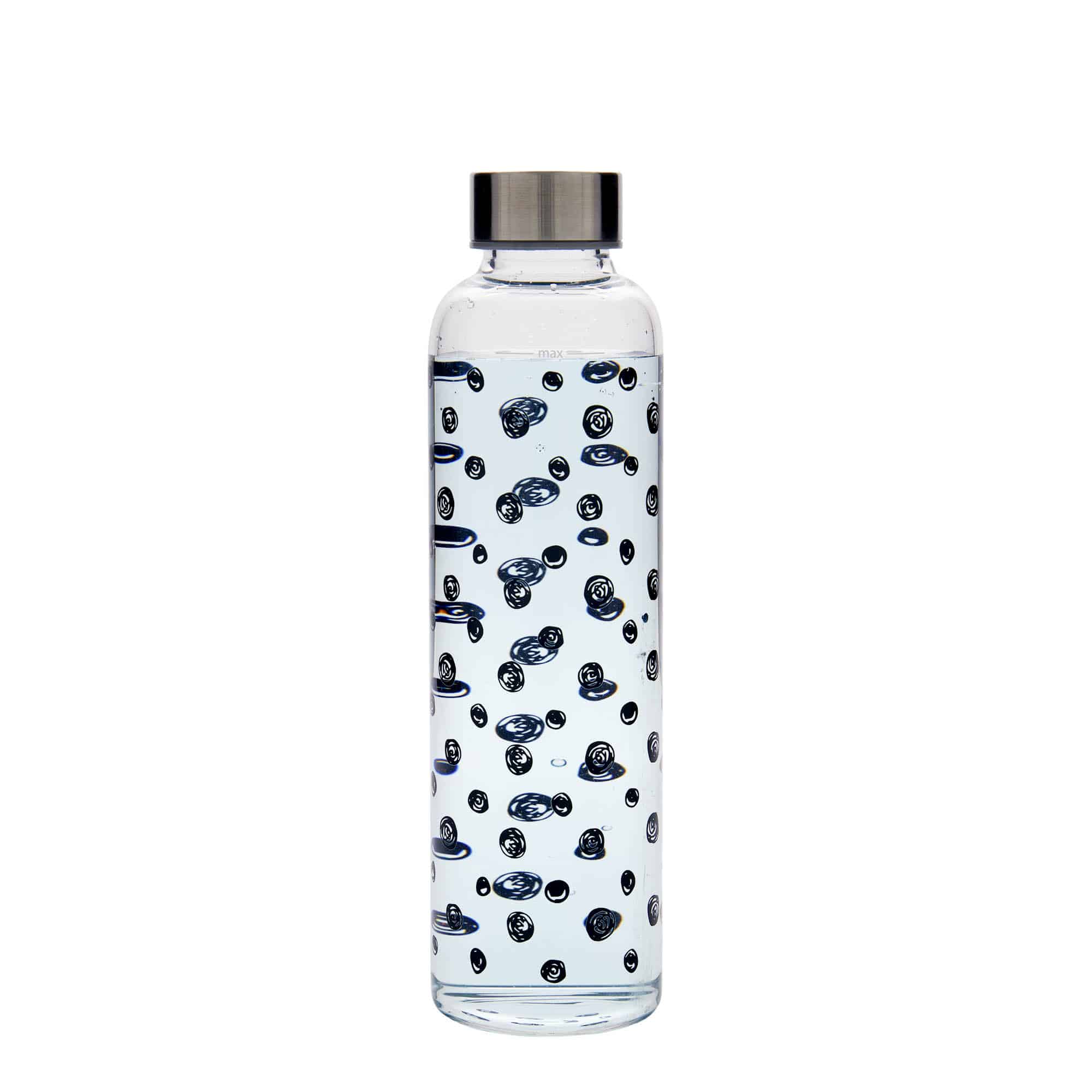 Flaša za piće 500 ml 'Perseus', motiv: Crne tačke, otvor: Navojni zatvarač
