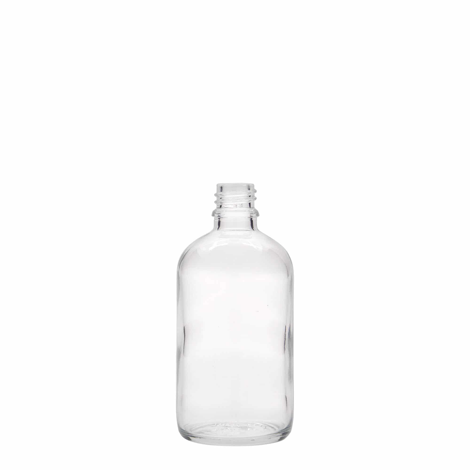 Medicinska flaša 100 ml, staklo, otvor: DIN 18 Medicinska flaša 100 ml, staklo, otvor: DIN 18