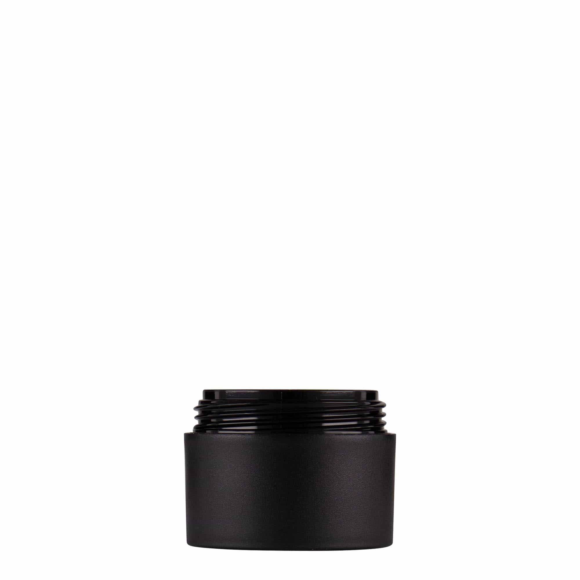 15 ml plastična posuda „Antonella“, PP, crna, otvor: navojni zatvarač