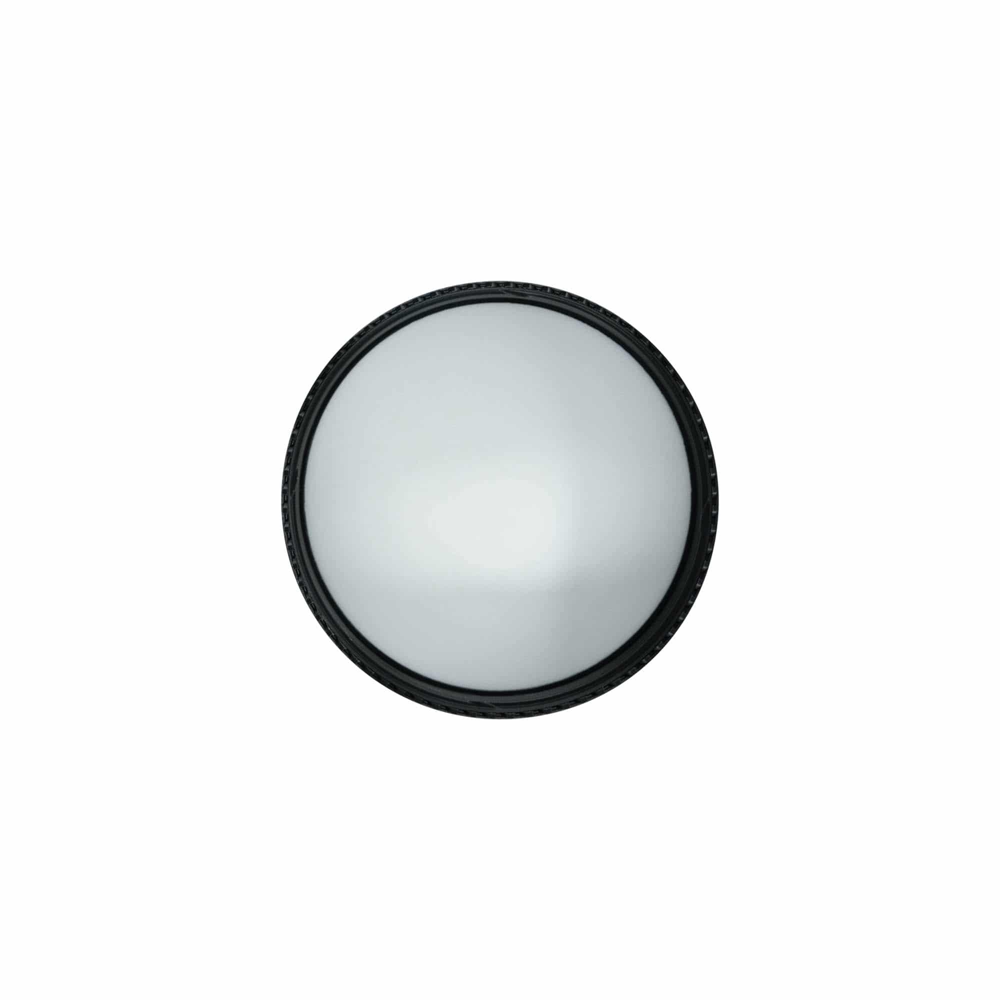 Zatvarač na navoj za 100 ml 'Antonella', PP plastika, crni