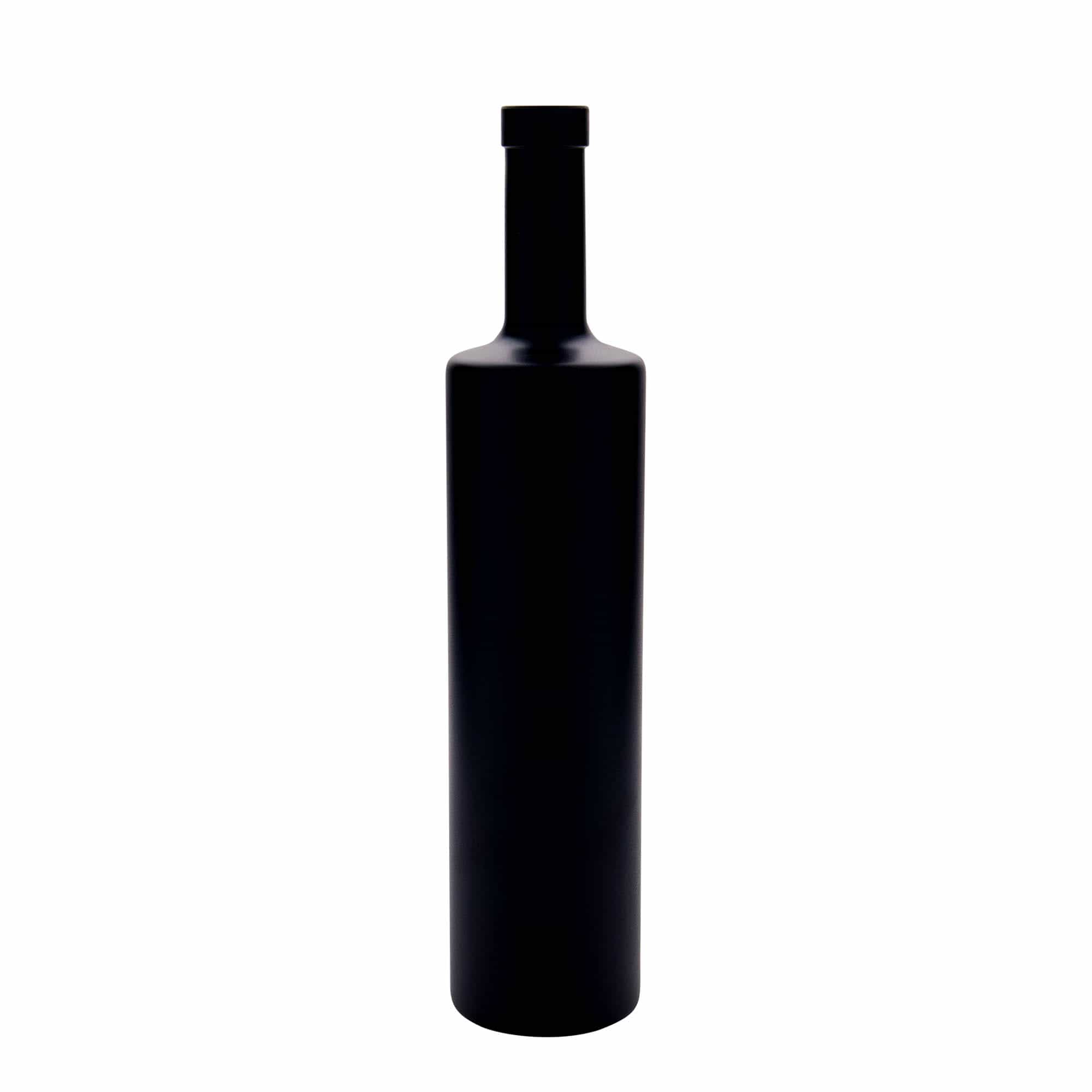 Staklena flaša 700 ml 'Centurio', crna, otvor: Pluto Staklena flaša 700 ml 'Centurio', crna, otvor: Pluto