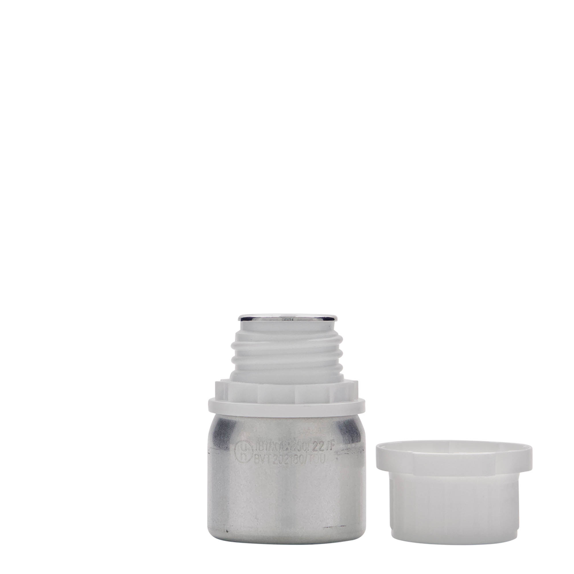 50 ml aluminijska boca, metal, srebrna, grlo: DIN 32 50 ml aluminijska boca, metal, srebrna, grlo: DIN 32