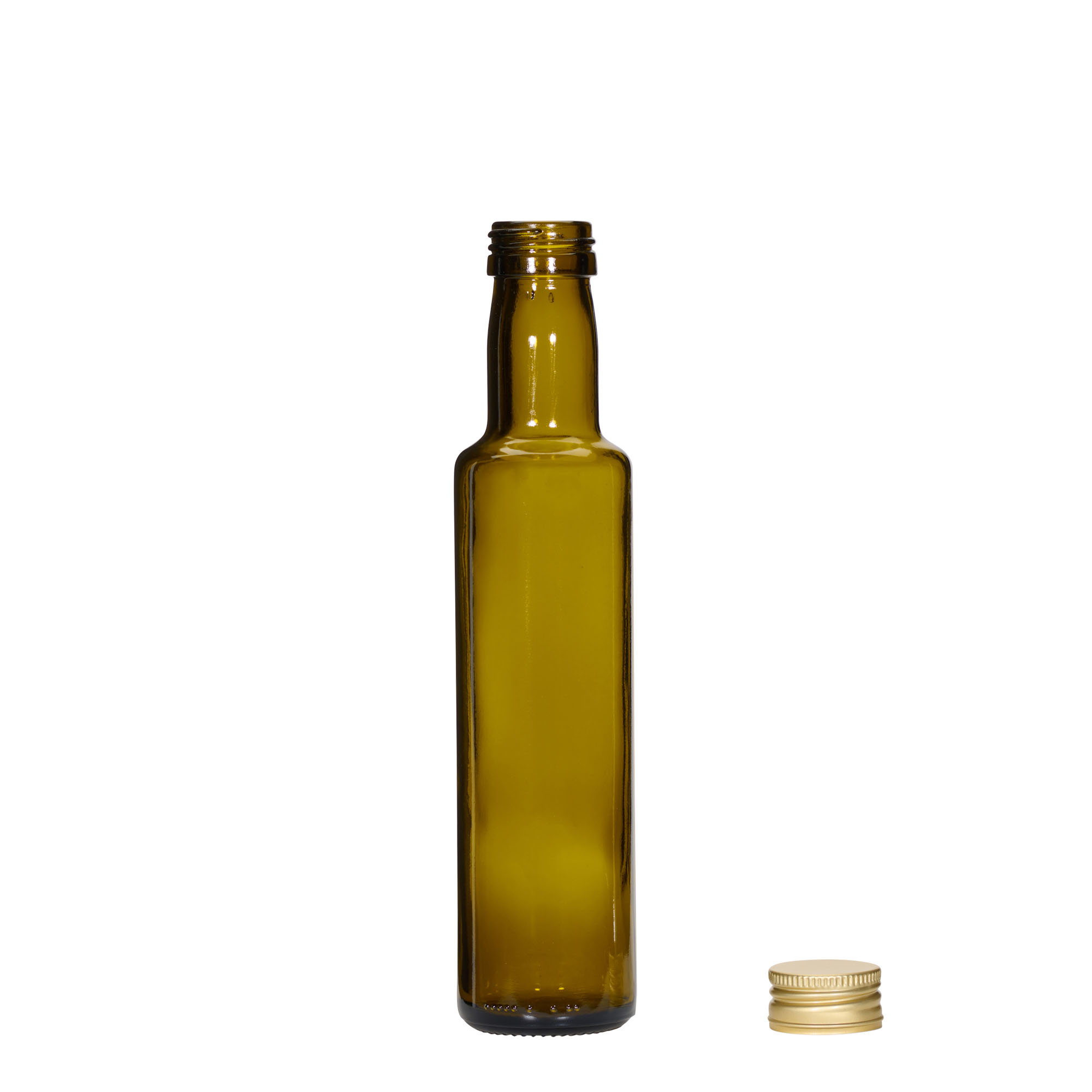 250 ml staklena boca 'Dorica', antikno zelena, grlo: PP 31,5 250 ml staklena boca 'Dorica', antikno zelena, grlo: PP 31,5