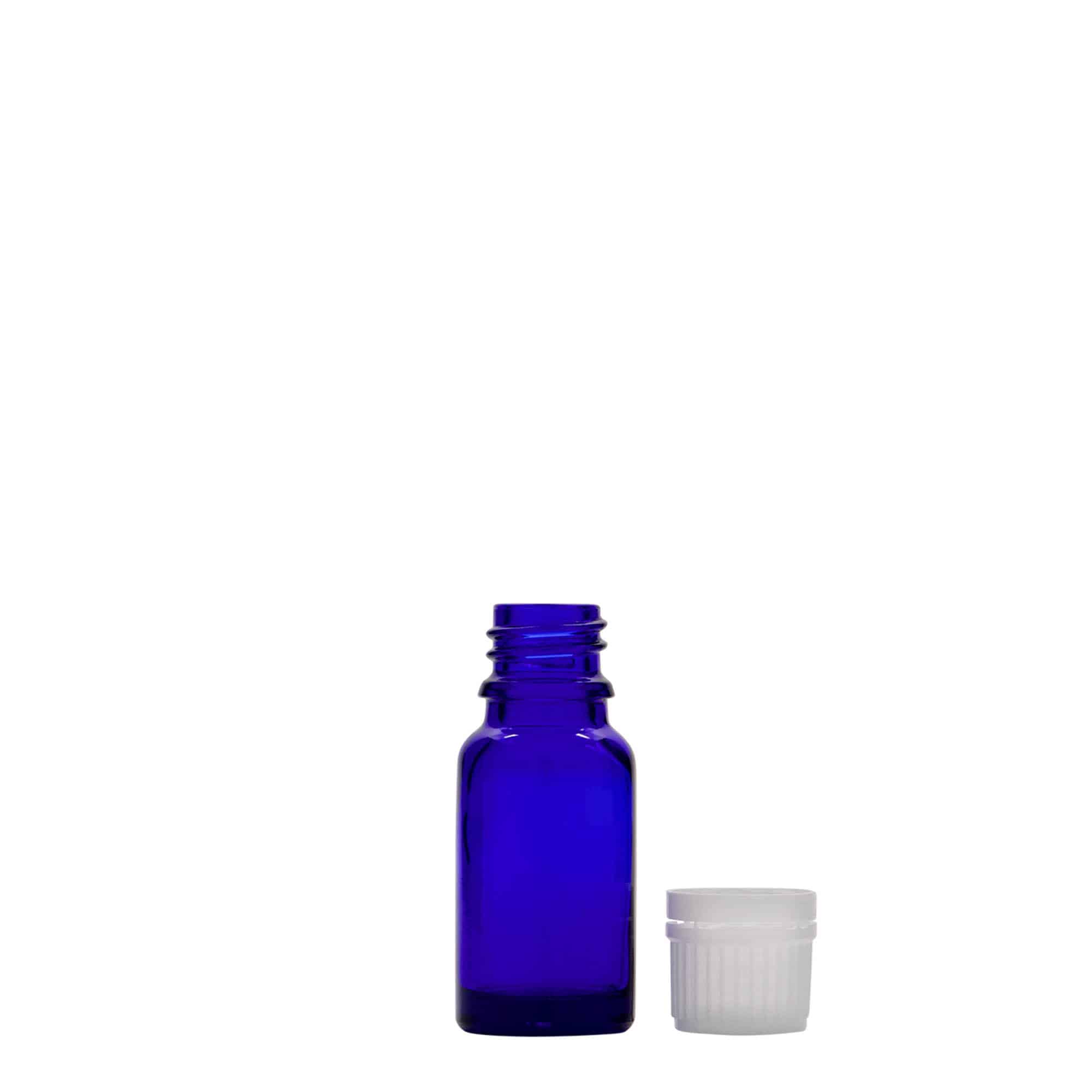 Medicinska flaša 10 ml, staklo, kraljevsko plava, otvor: DIN 18 Medicinska flaša 10 ml, staklo, kraljevsko plava, otvor: DIN 18