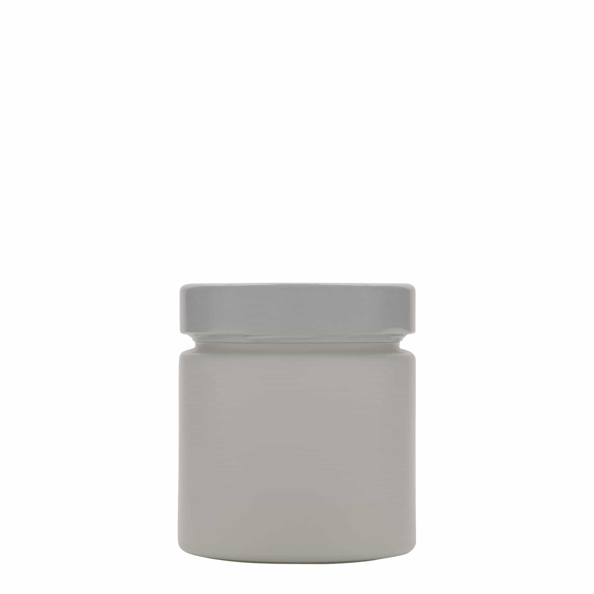 Okrugla staklenka 220 ml 'Aurora', bijela, otvor: Deep-Twist-Off (DTO 66)
