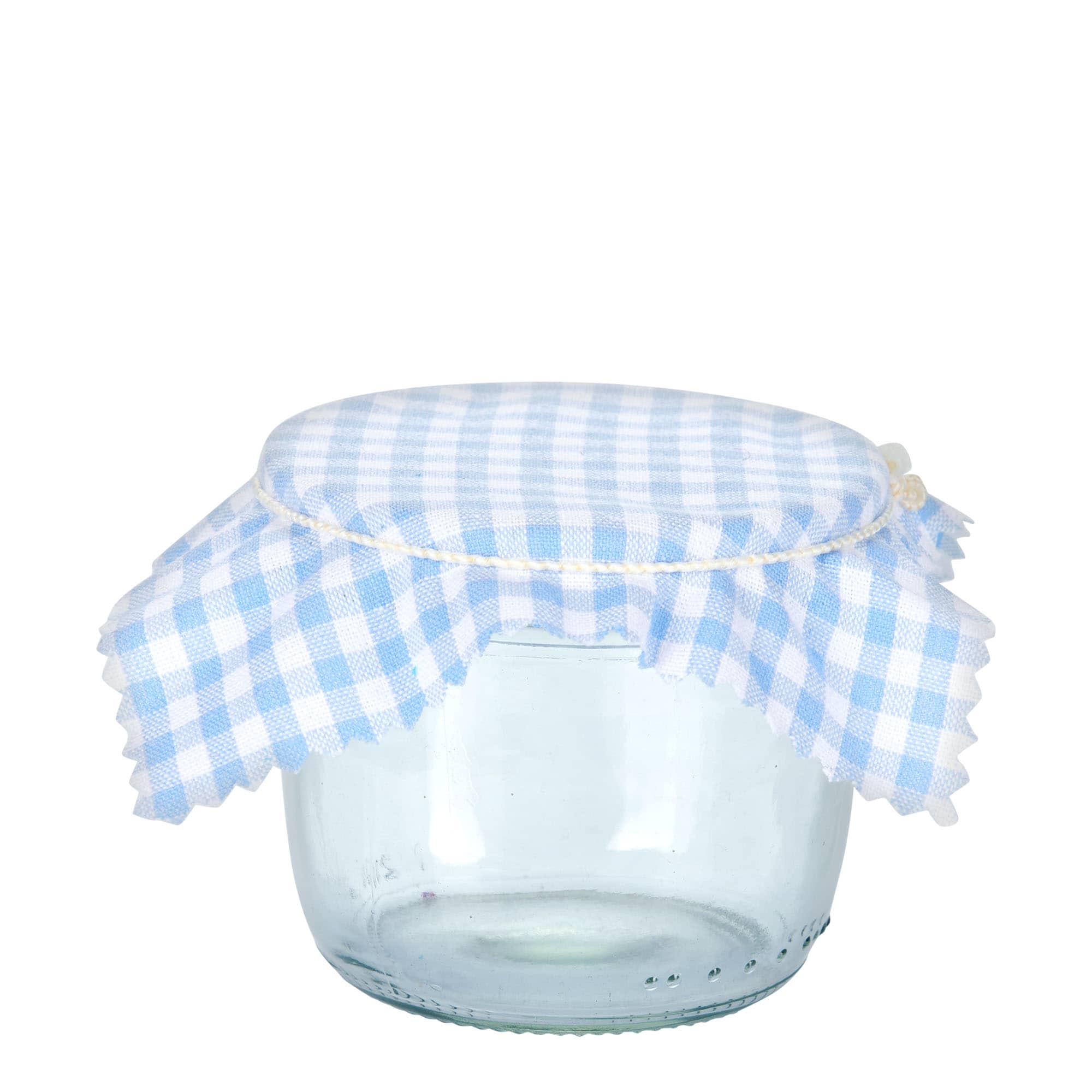 Tkanina podmetač karo uzorak 12x12, kvadratni, tekstil, svijetloplavi, otvor: TO38-TO53