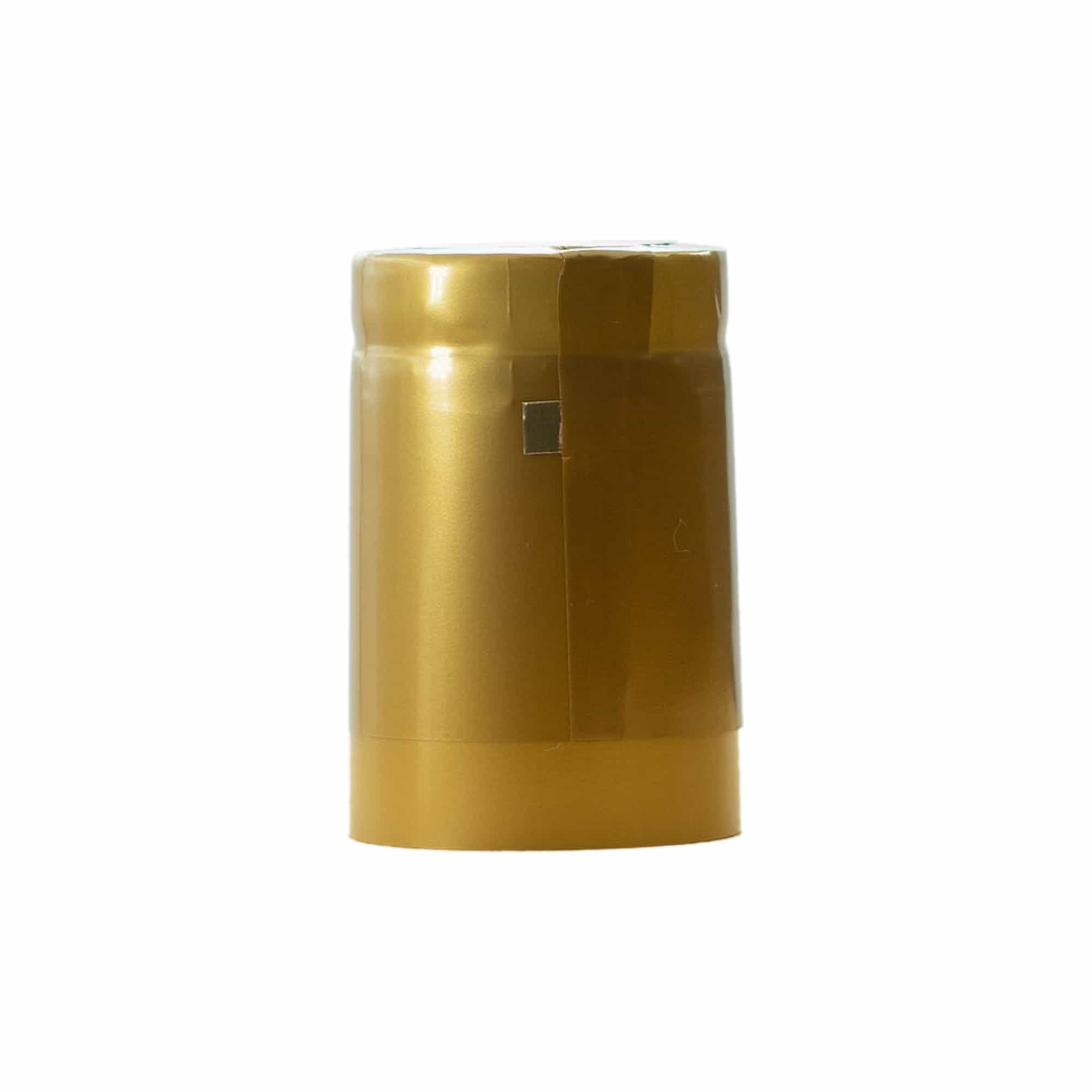Kapica za flaše 32x41, PVC plastika, zlatna Kapica za flaše 32x41, PVC plastika, zlatna