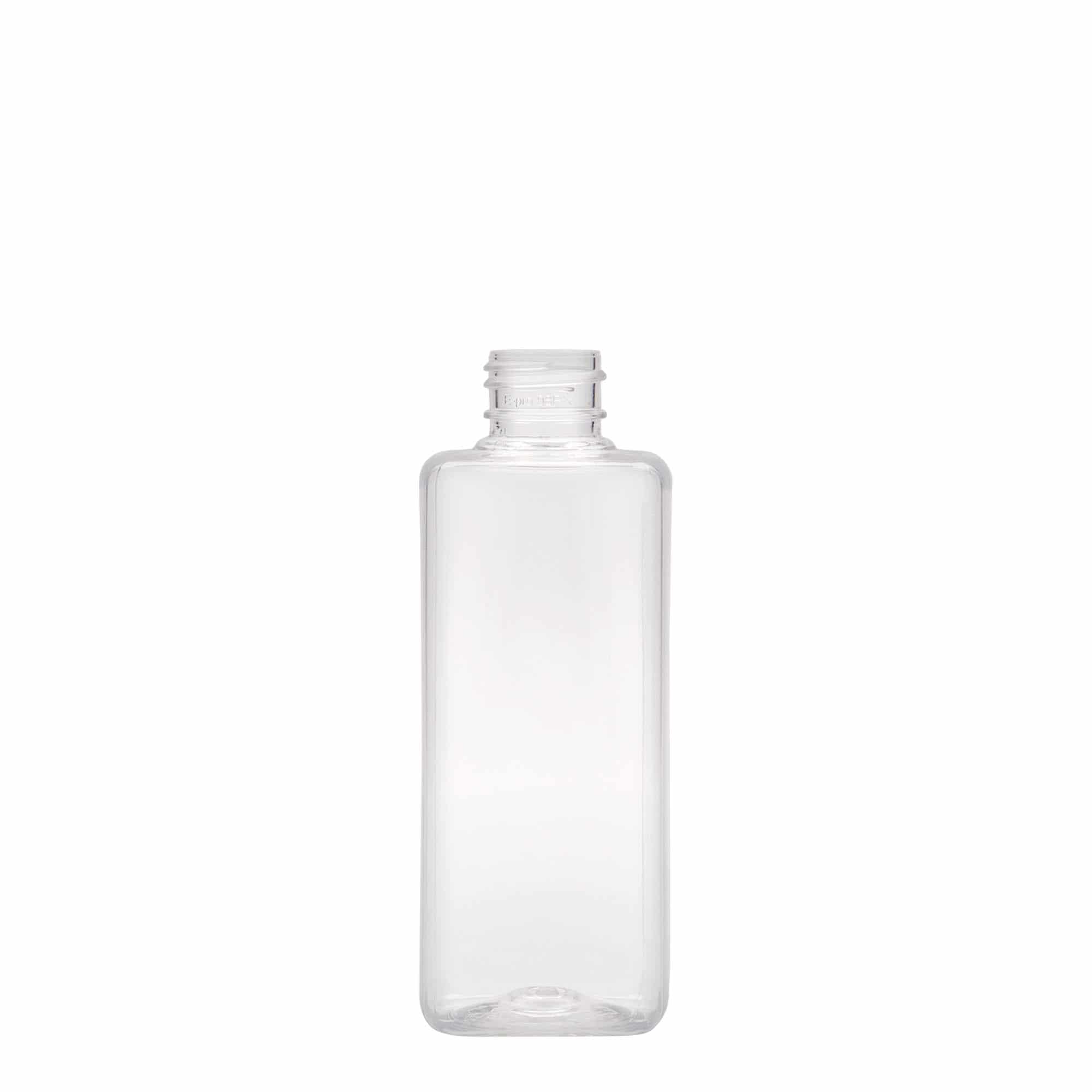 PET flaša 200 ml 'Karl', kvadratna, plastika, otvor: 24/410 PET flaša 200 ml 'Karl', kvadratna, plastika, otvor: 24/410