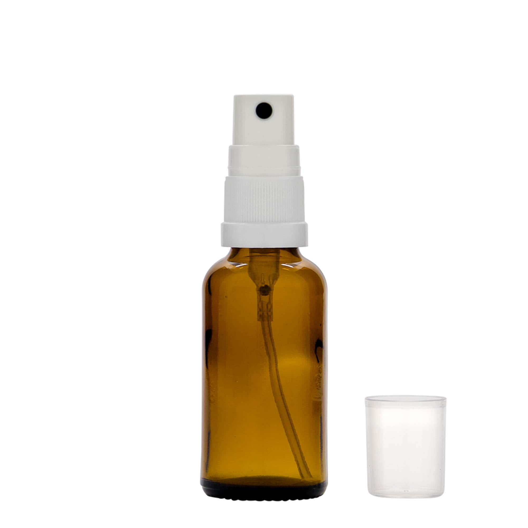 30 ml bočica za prskanje, medicinska, staklena, smeđa, grlo: DIN 18