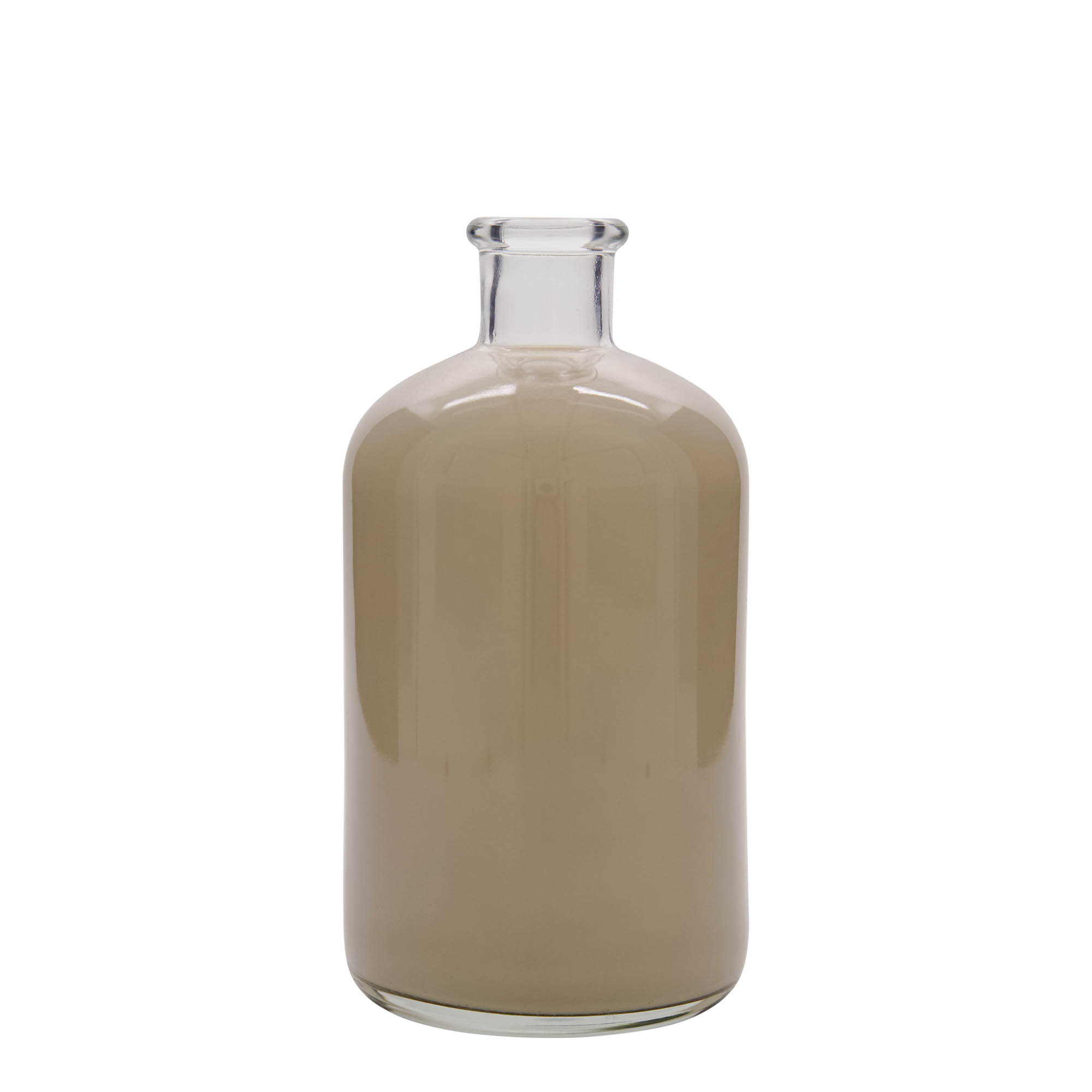 Staklena apotekarska flaša 1.000 ml, otvor: Pluto