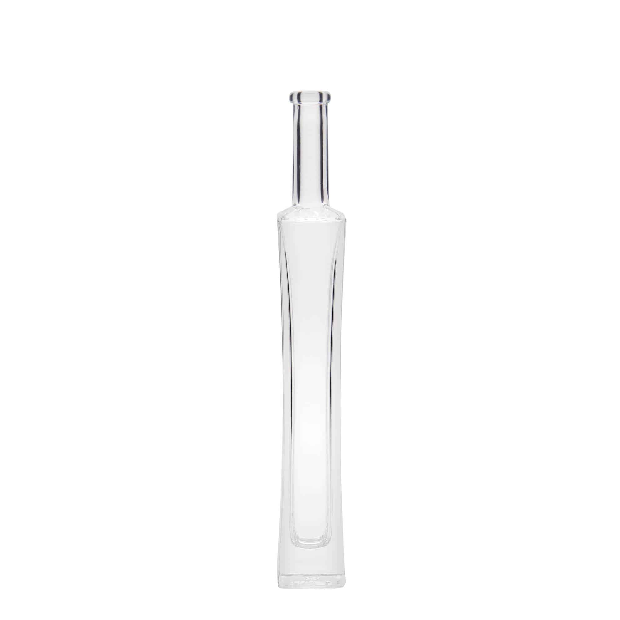Staklena flaša 100 ml 'Koko', kvadratna, otvor: Pluto Staklena flaša 100 ml 'Koko', kvadratna, otvor: Pluto