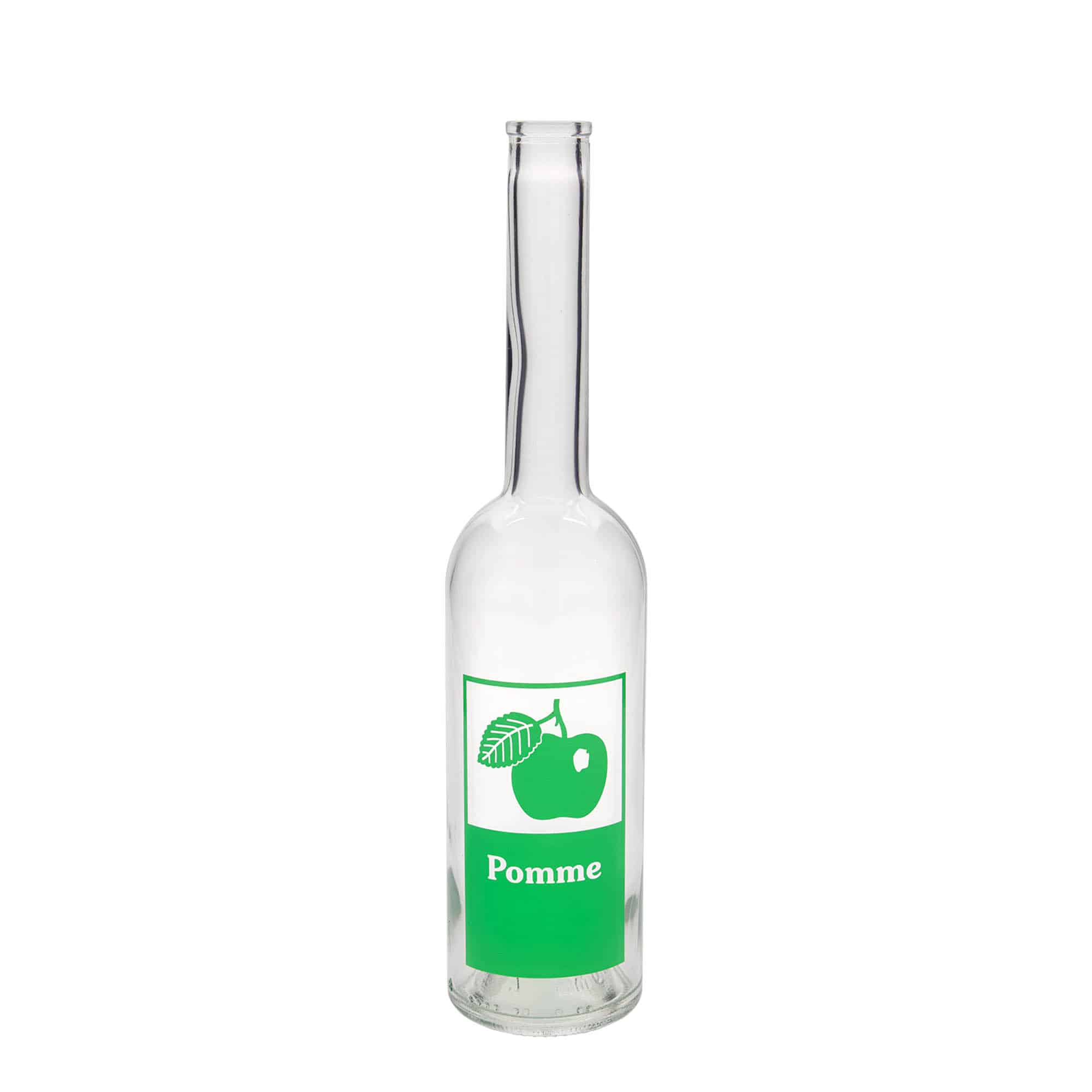 Staklena flaša 500 ml 'Opera', motiv: Pomme, otvor: Pluto Staklena flaša 500 ml 'Opera', motiv: Pomme, otvor: Pluto