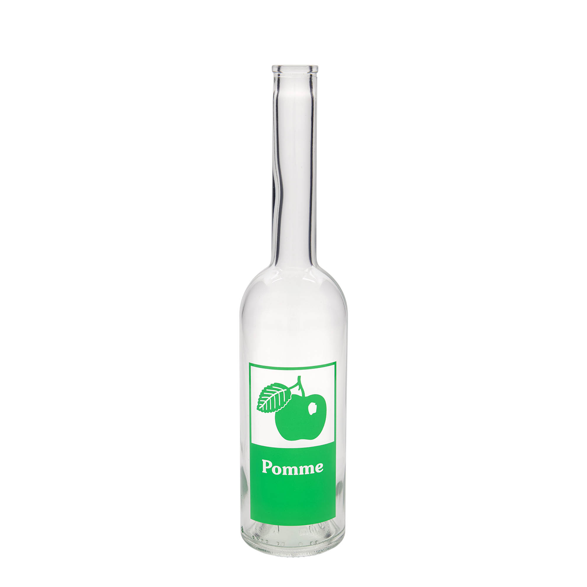 500 ml staklena boca 'Opera', motiv: jabuka, otvor: pluta
