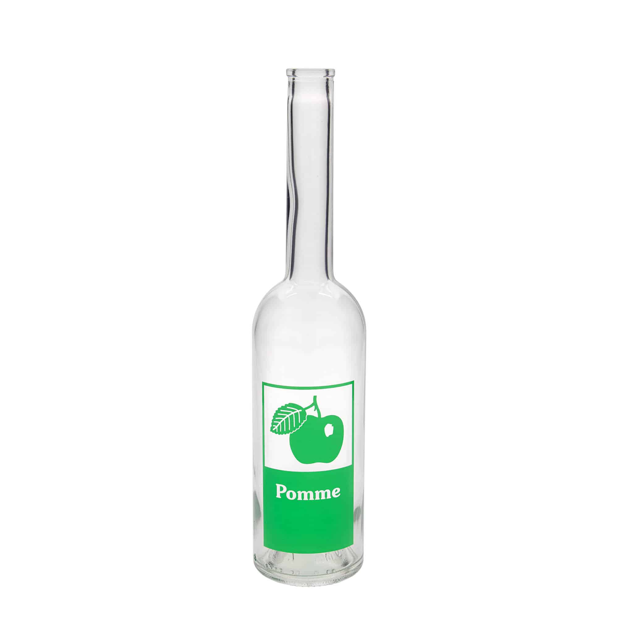 500 ml staklena boca 'Opera', motiv: jabuka, otvor: pluta