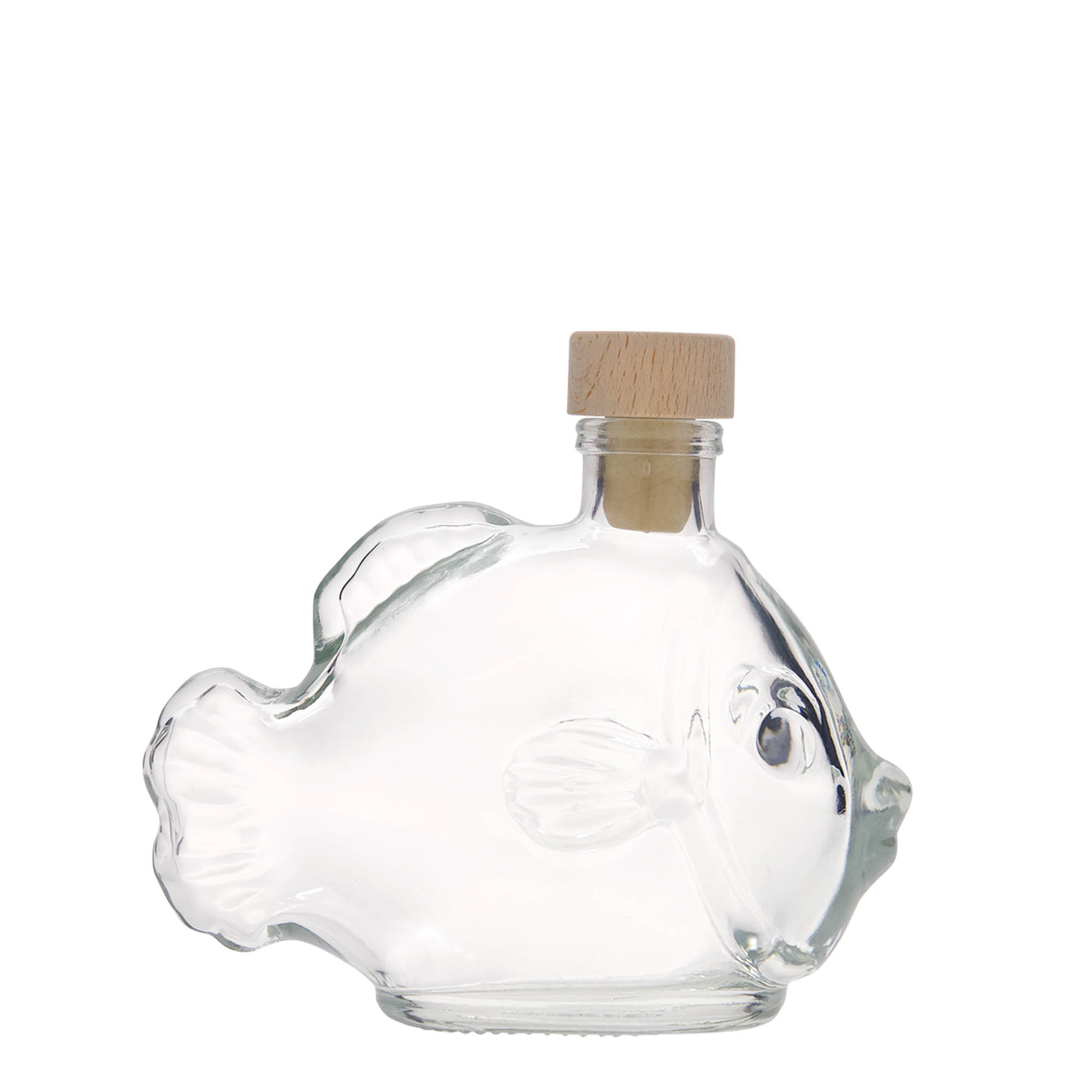 200 ml staklena boca 'Riba', grlo: čep