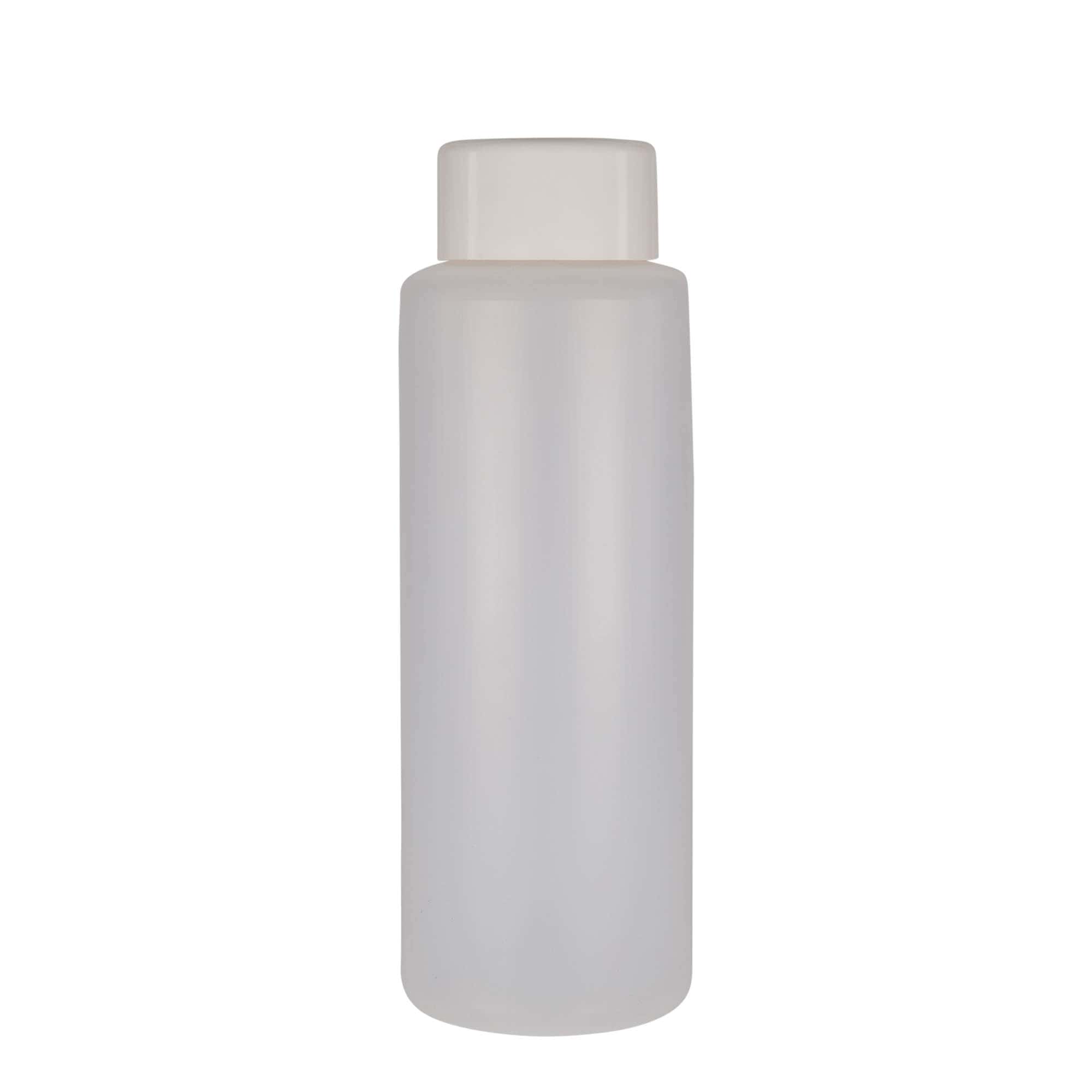 Okrugla flaša 1.000 ml, PE plastika, prirodna, otvor: Navojni zatvarač