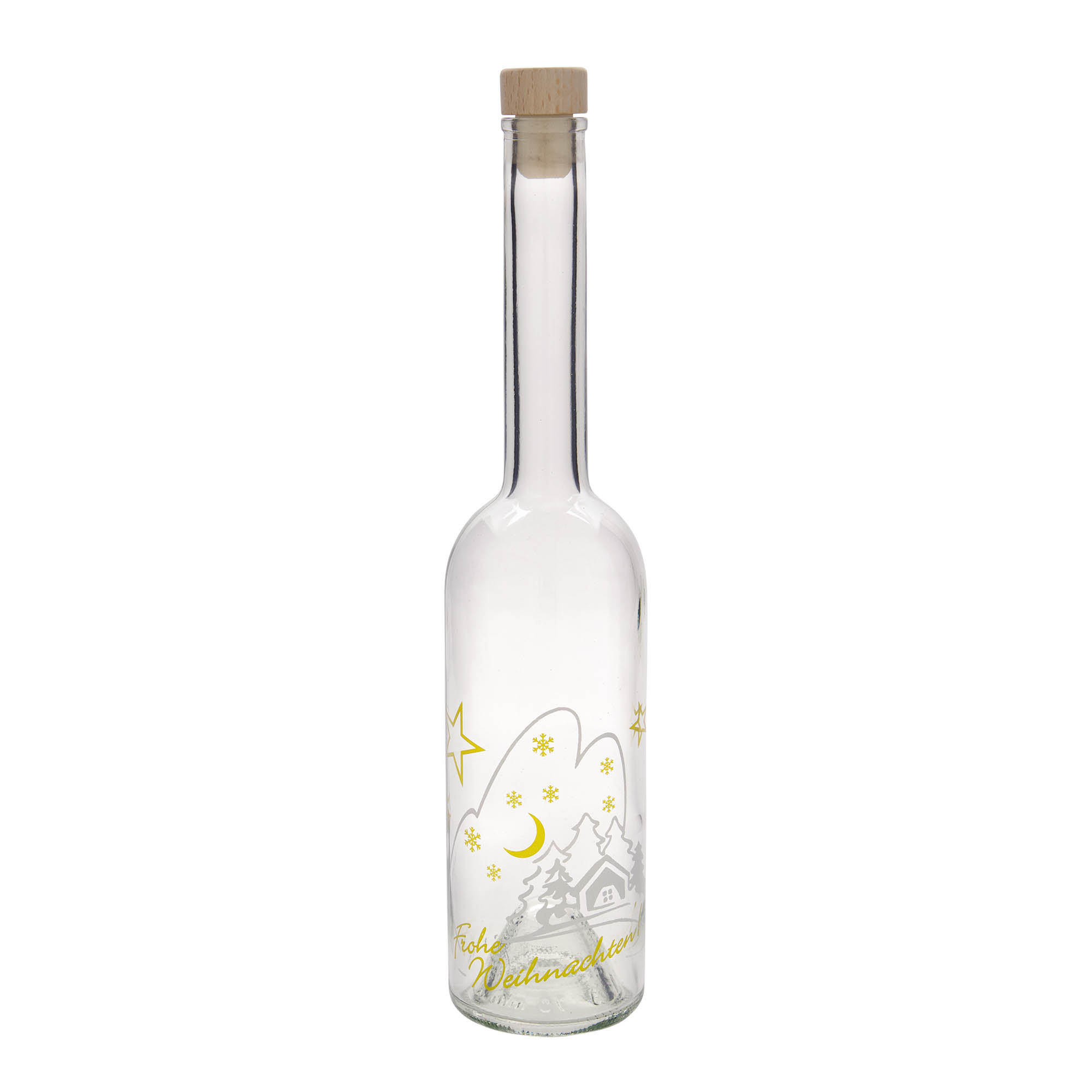 500 ml staklena boca 'Opera', motiv: Božićna idila, grlo: pluta 500 ml staklena boca 'Opera', motiv: Božićna idila, grlo: pluta