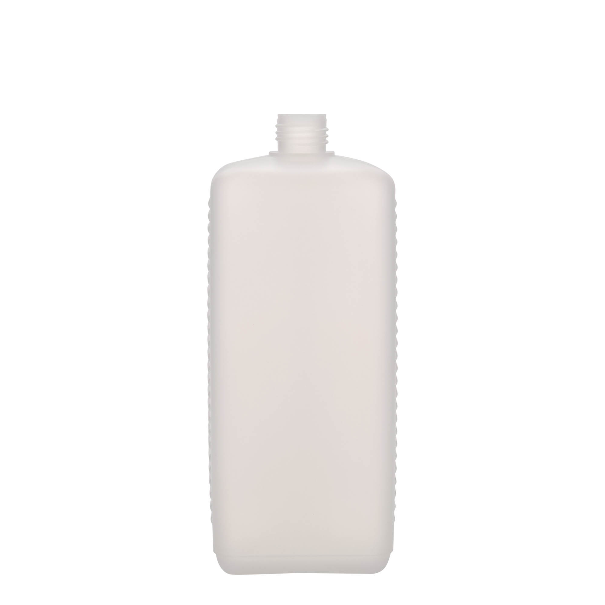1.000 ml kanister boca, pravougaona, HDPE plastika, prirodna, otvor: DIN 25 EPE