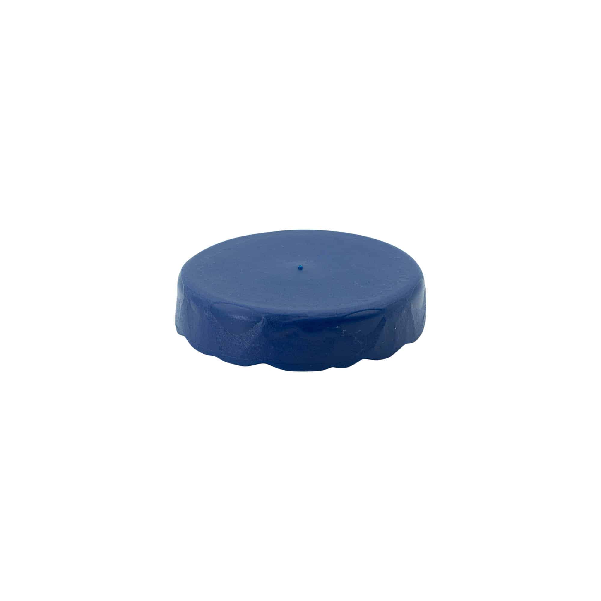 Klizni poklopac za keramičku posudu sa uskim vratom, HDPE plastika, plava
