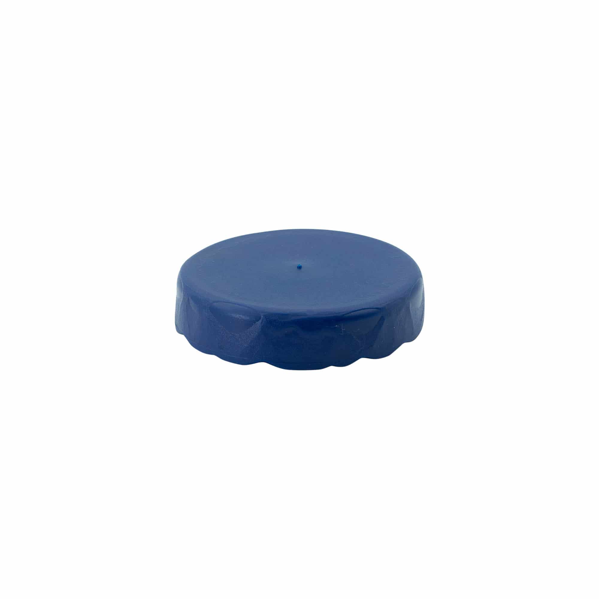 Poklopac na navlačenje za usku grlu keramičke posude, HDPE plastika, plavi