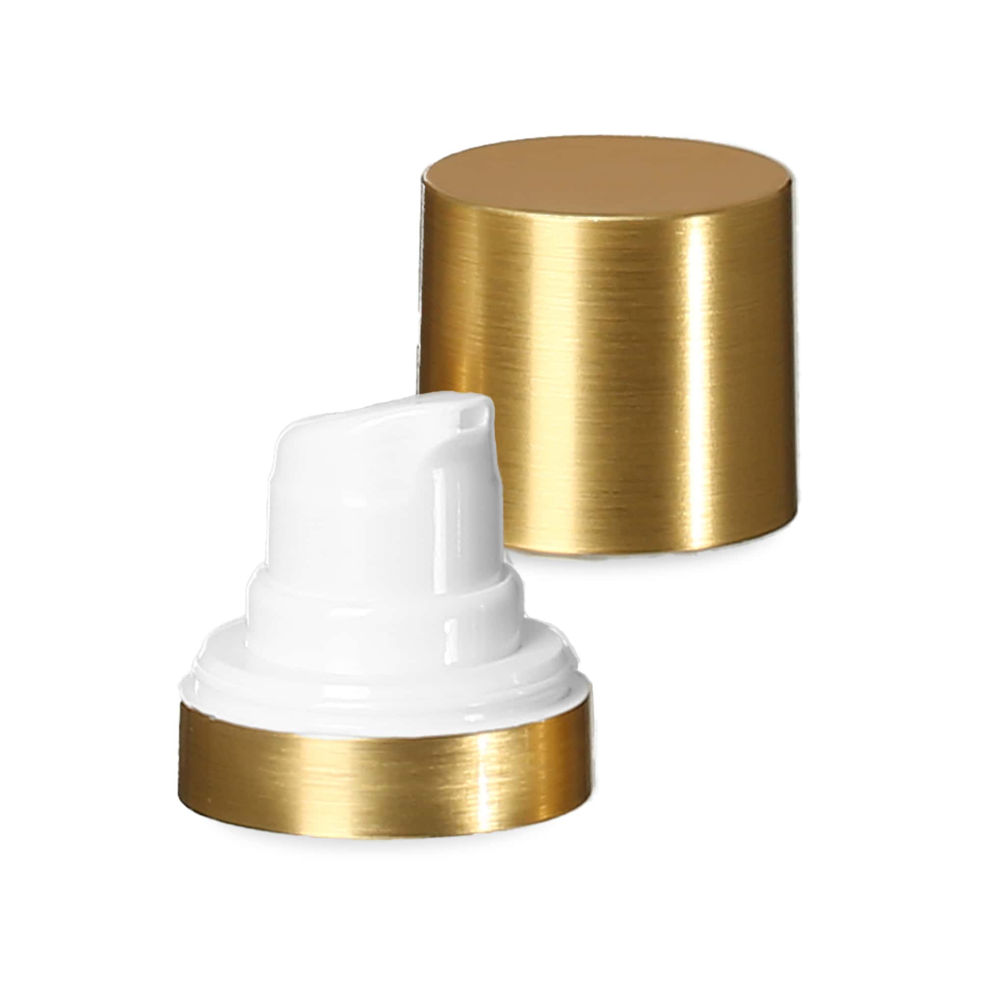 Airless glava Micro Goldrand + bijela, sjajna čepna kapa